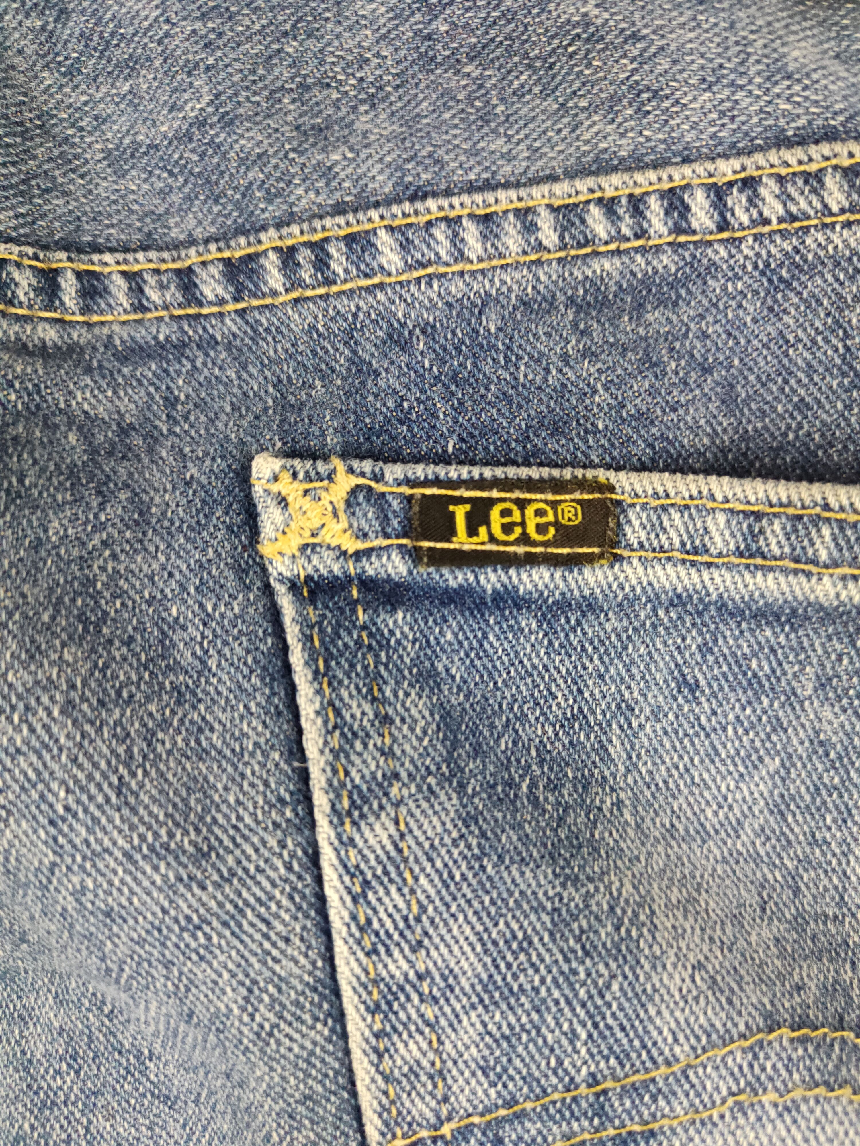 Lee Lee Blue Faded Distressed Ripped Jeans S2224 Size US 31 - 7 Thumbnail