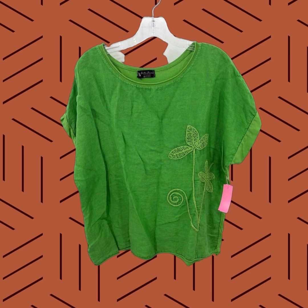 Bell Pre-Owned Bella Amore Green Blouse One Size Size ONE SIZE - 1 Thumbnail