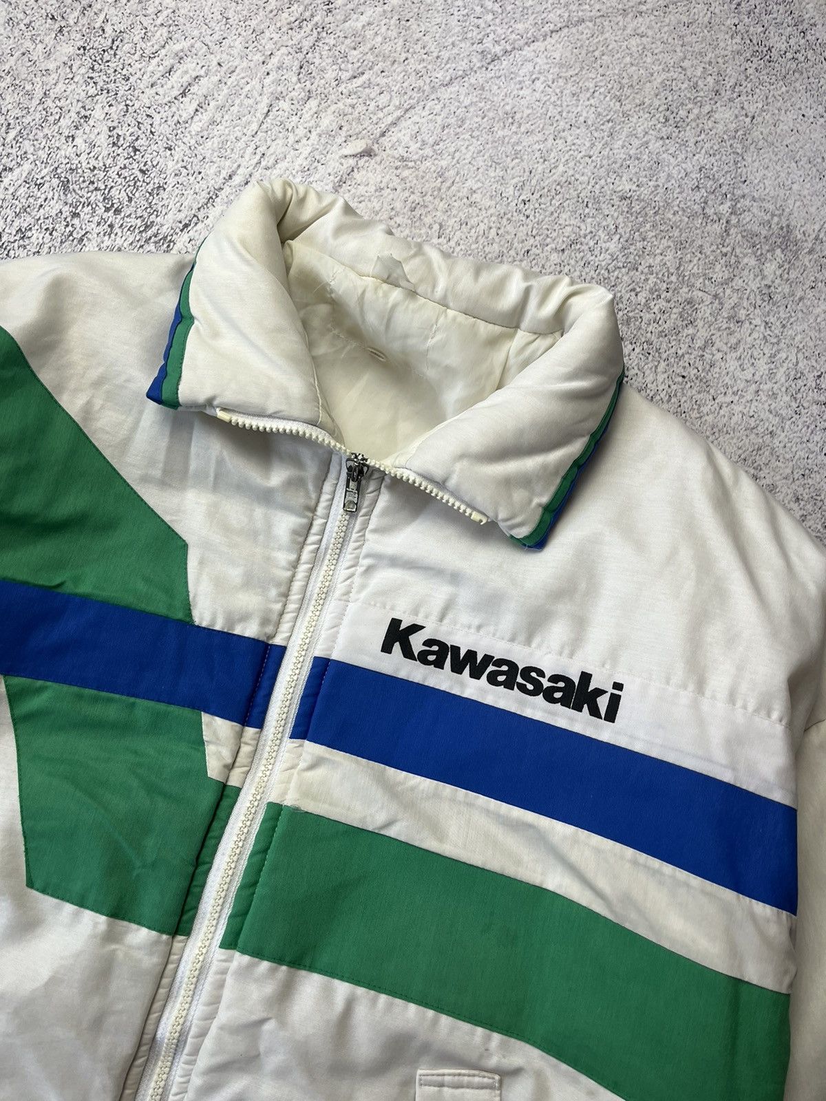 Vintage RARE Kawasaki Moto Y2K Racing Rider Naked Jacket Size US M / EU 48-50 / 2 - 6 Thumbnail