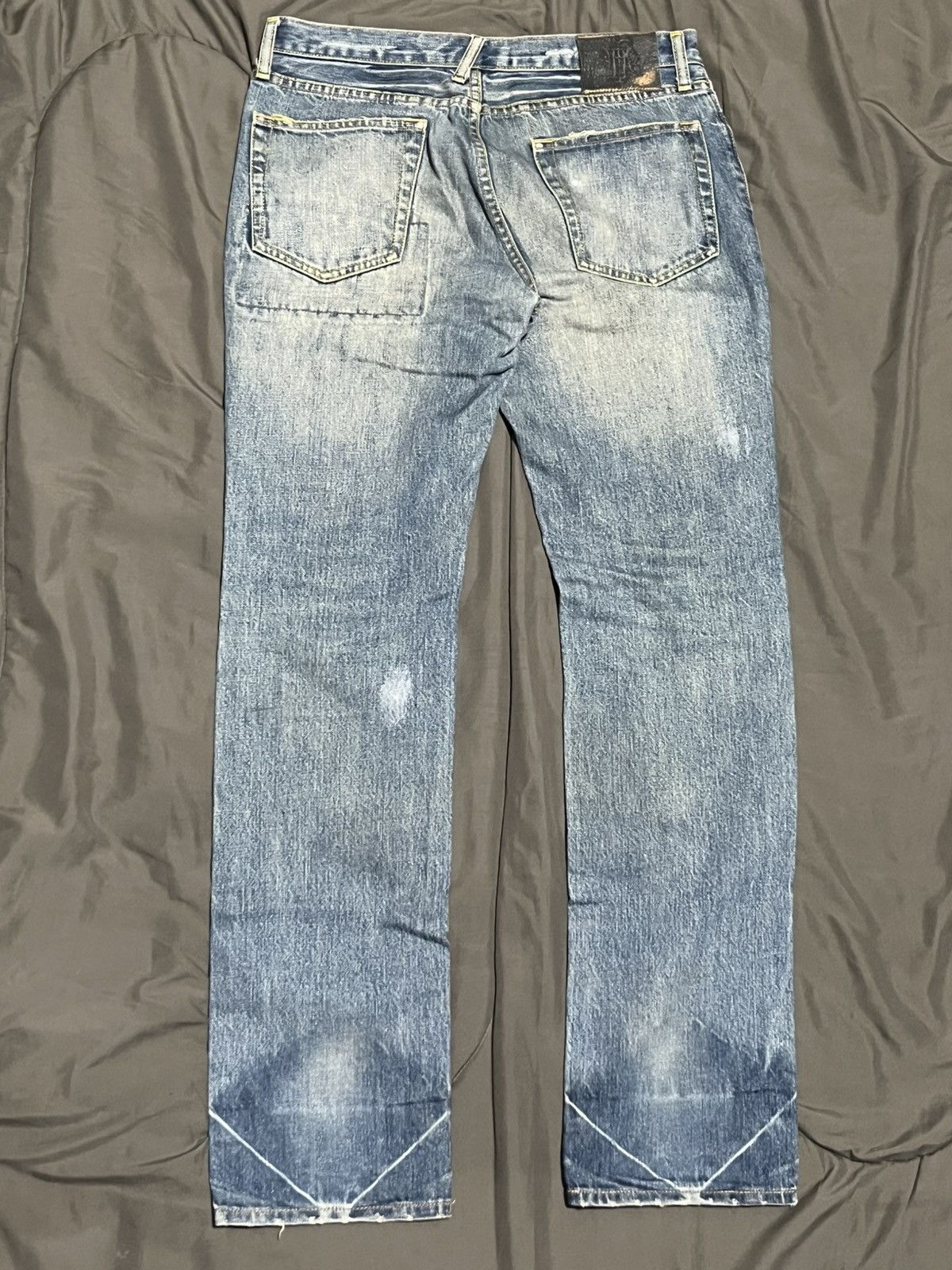 PPFM PPFM Distressed Patchwork Japanese Denim Size US 31 - 4 Thumbnail