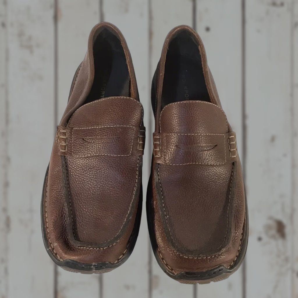 Rockport Rockport Leather Penny Loafers Mens Size 11M Dress Shoe Brown Comfort Slip On Size US 11 / EU 44 - 1 Thumbnail