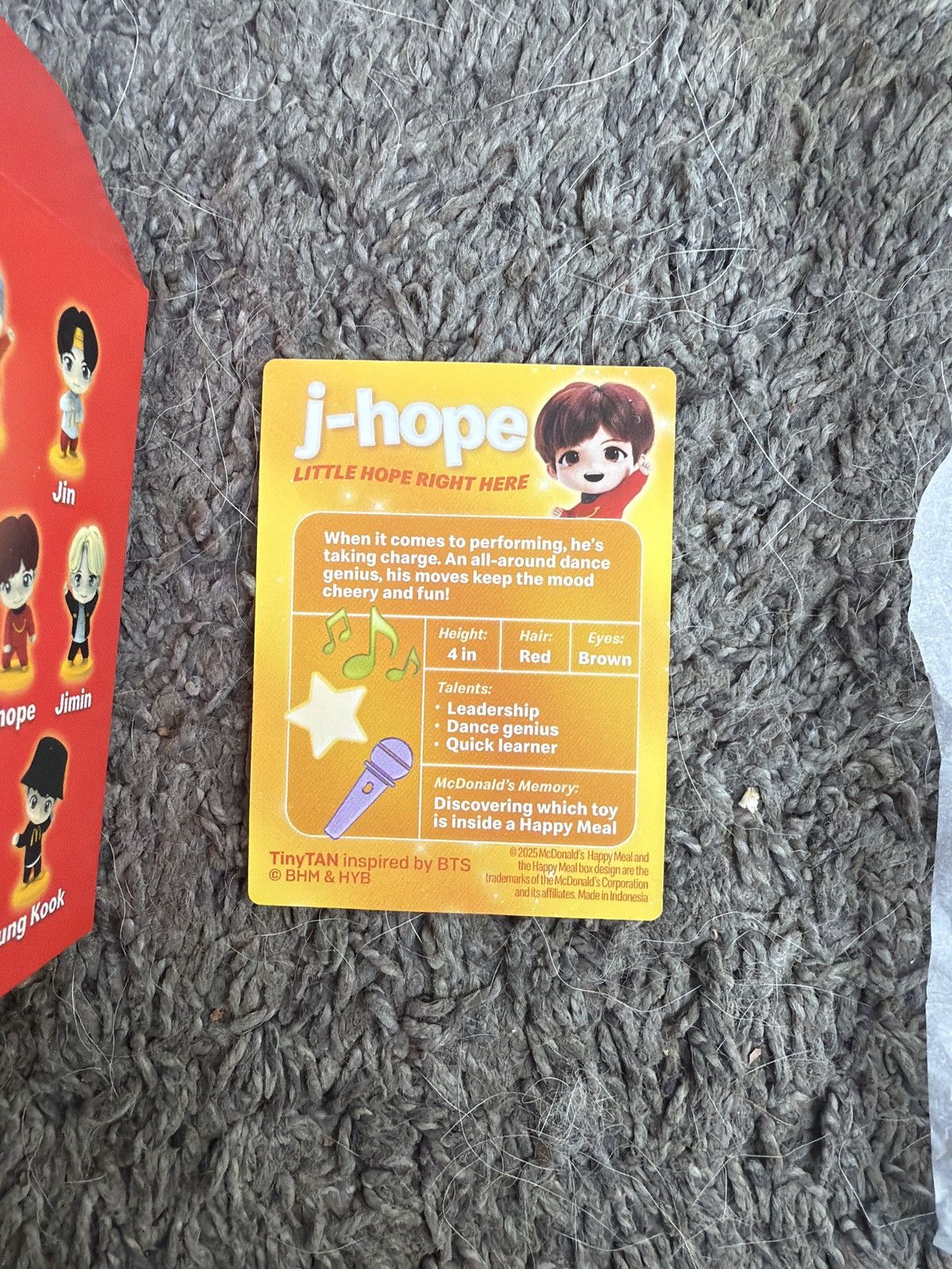 Hypebeast 2025 McDonald’s TinyTAN J-Hope Figure Size ONE SIZE - 6 Thumbnail