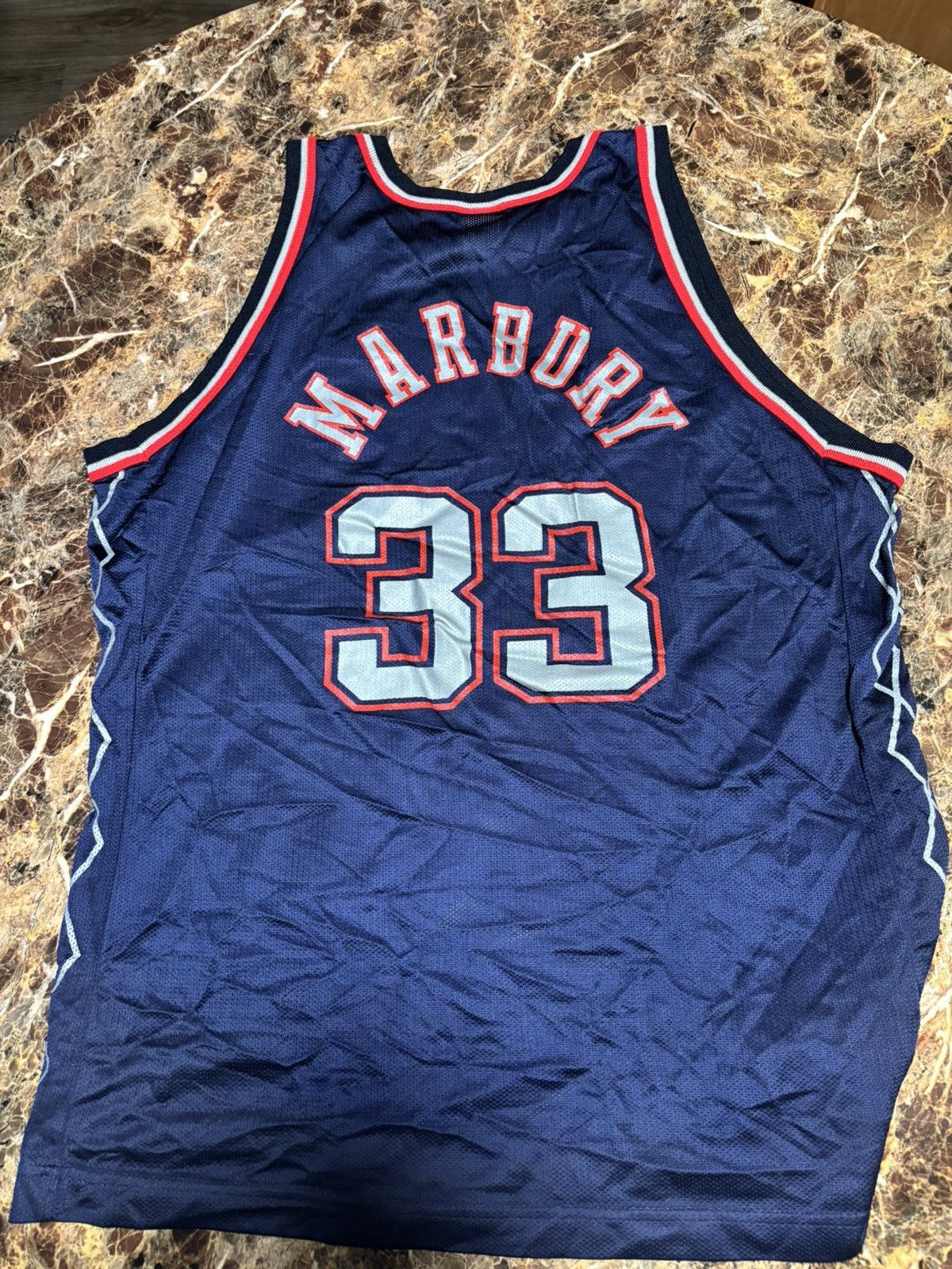 Champion Very Rare New Jersey Nets Stephon Marbury Size 48 Champion Size US M / EU 48-50 / 2 - 4 Thumbnail