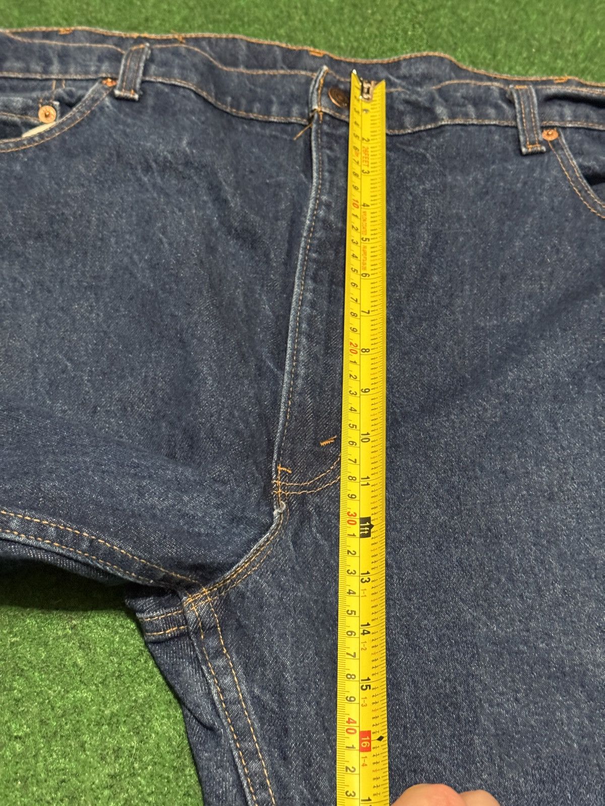 Levi's Vintage Clothing Levis 517 Bootcut Vintage 90s 46x28 Denim Jeans Cotton Size US 44 / EU 60 - 9 Thumbnail