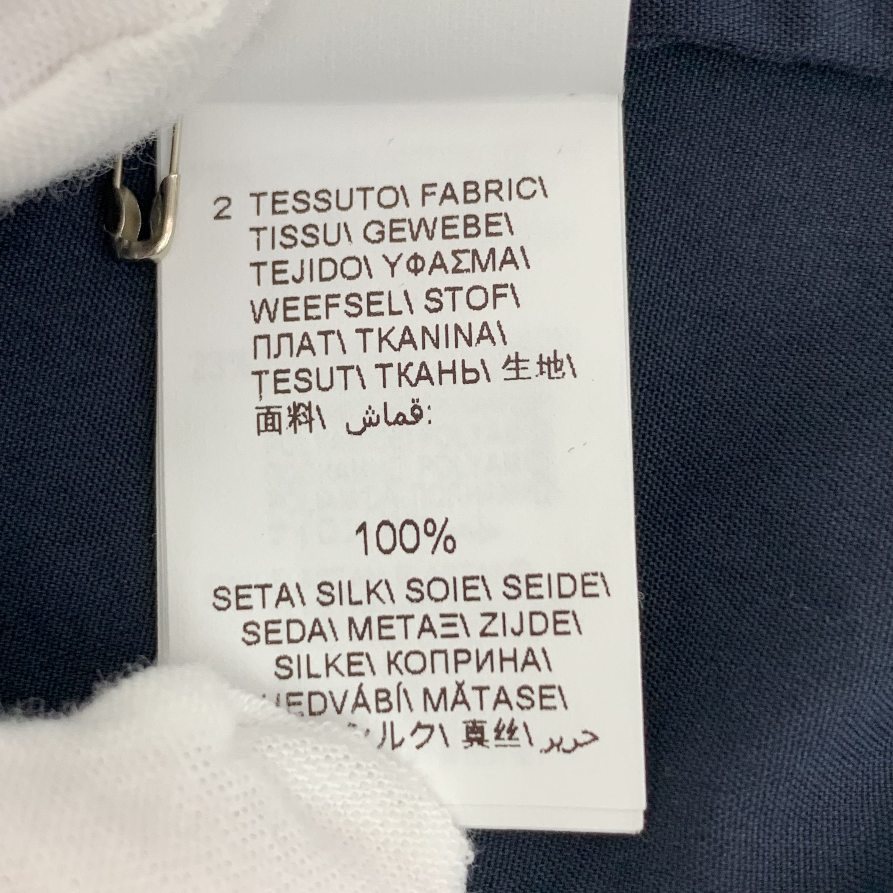 Brunello Cucinelli Brunello Cucinelli Silk Shirt Navy (M) Size M / US 6-8 / IT 42-44 - 7 Thumbnail