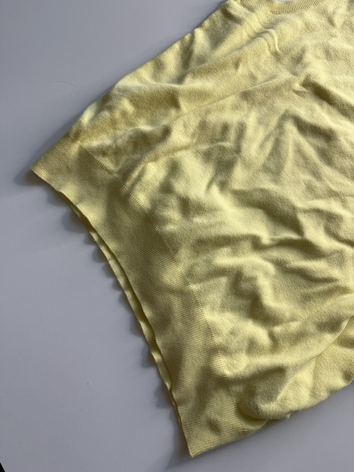 Polo Ralph Lauren × Vintage LACOSTE YELLOW COTTON SWEATER VEST WITH V-NECK AND RIBED HEM Size US M / EU 48-50 / 2 - 4 Thumbnail