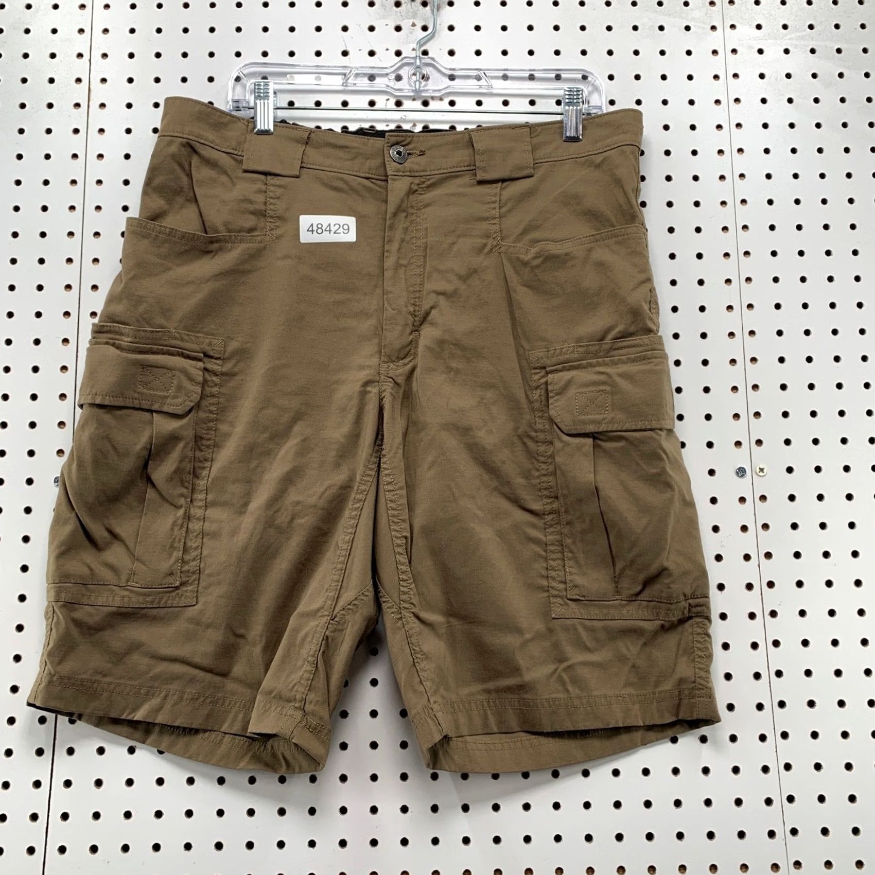 Duluth Trading Company Duluth Trading Dry on the Fly Cargo Shorts Men Large Brown Khaki Nylon Stretch Size US 35 - 2 Thumbnail
