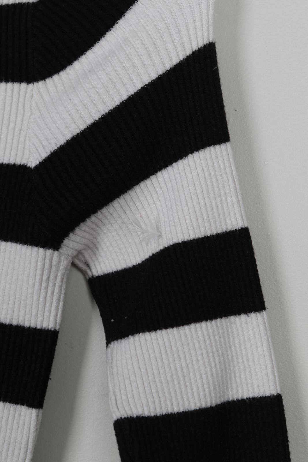 Vintage 00's Ribbed Striped Sweater Size S / US 4 / IT 40 - 4 Thumbnail