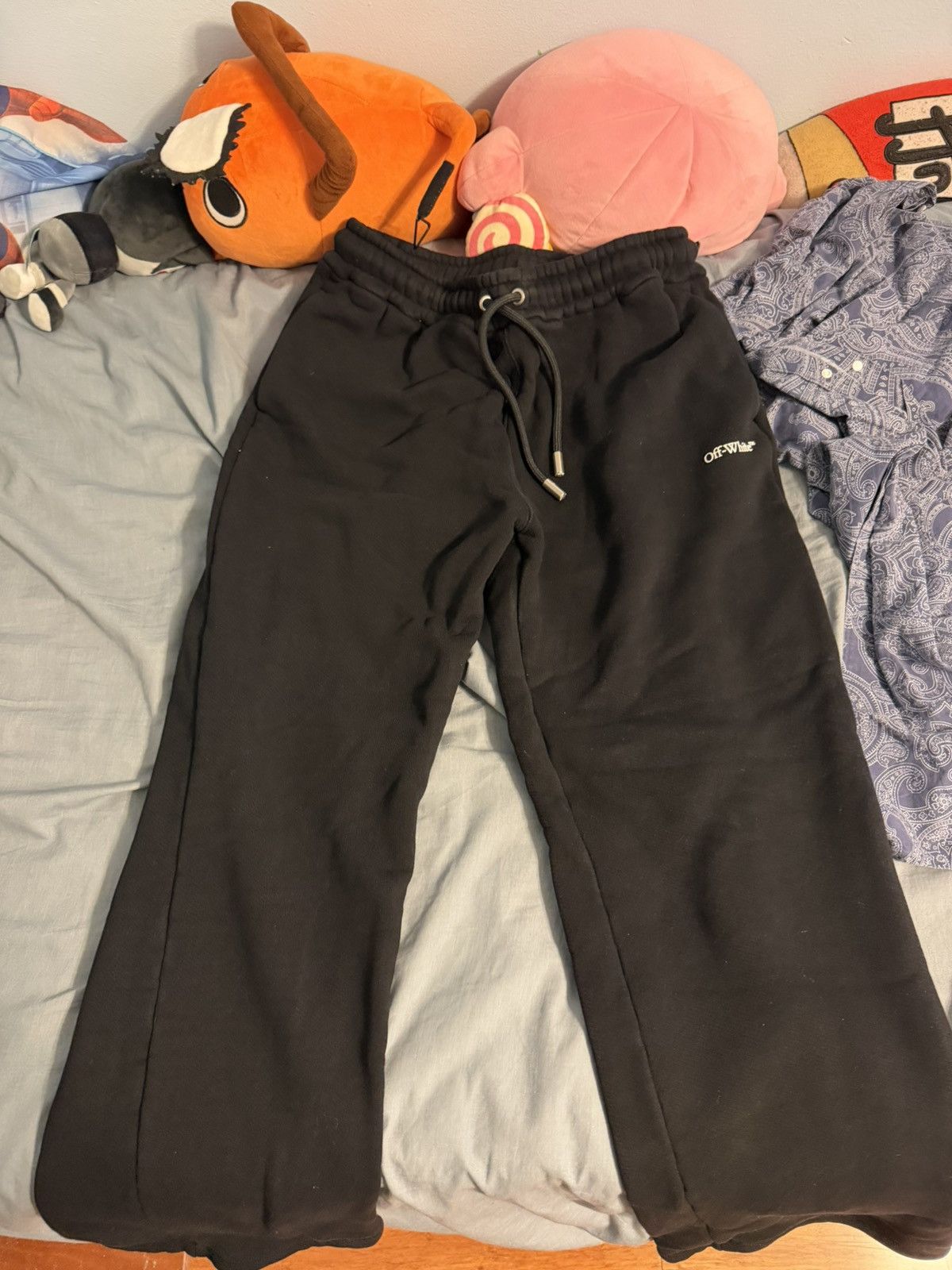 Off-White Off White Windy Arrow Sweatpants Black Size US 32 / EU 48 - 1 Thumbnail