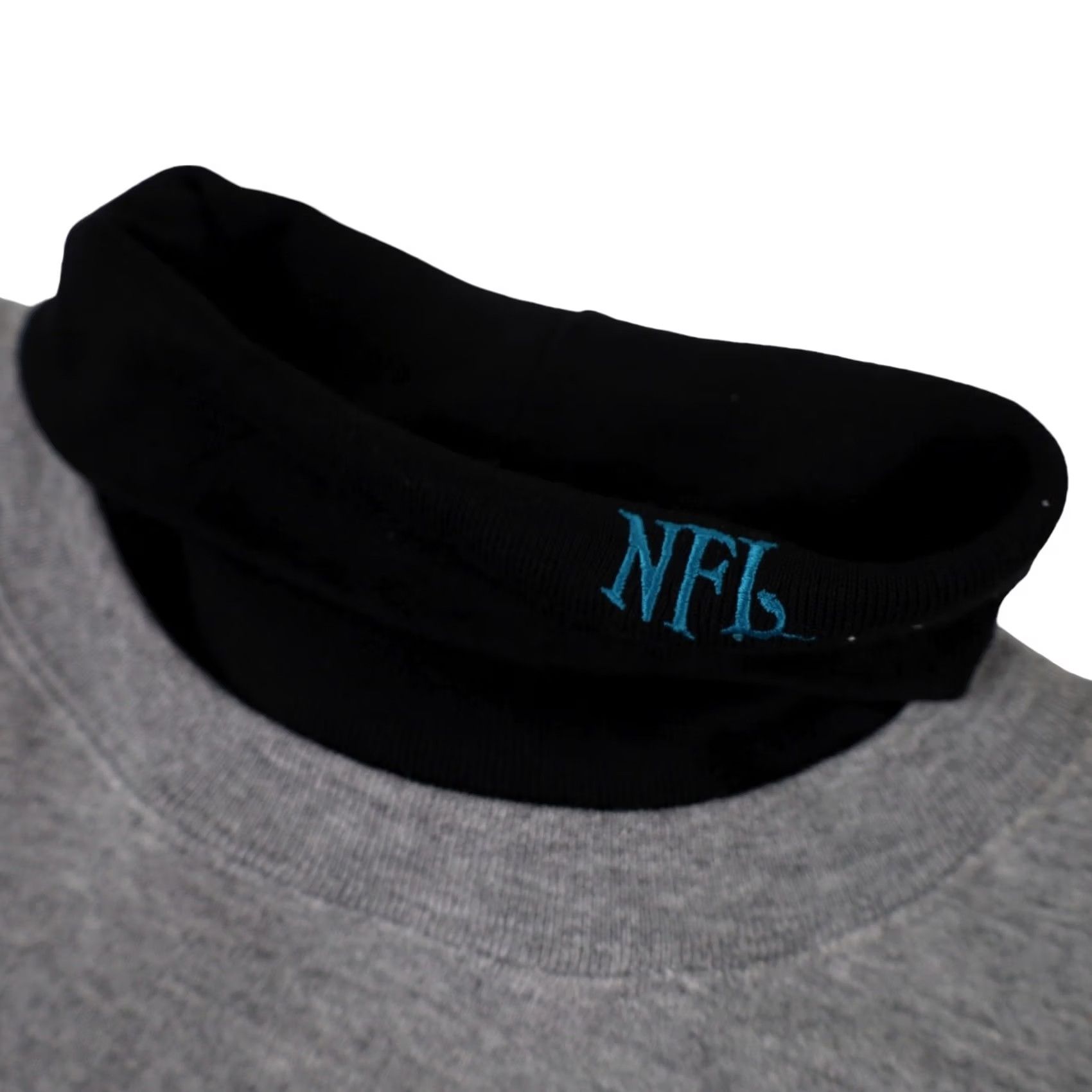 NFL VINTAGE Majestic Jacksonville Jaguars Sweatshirt Patch Mock Neck Pullover Men XL Gray NFL Size US XL / EU 56 / 4 - 5 Thumbnail