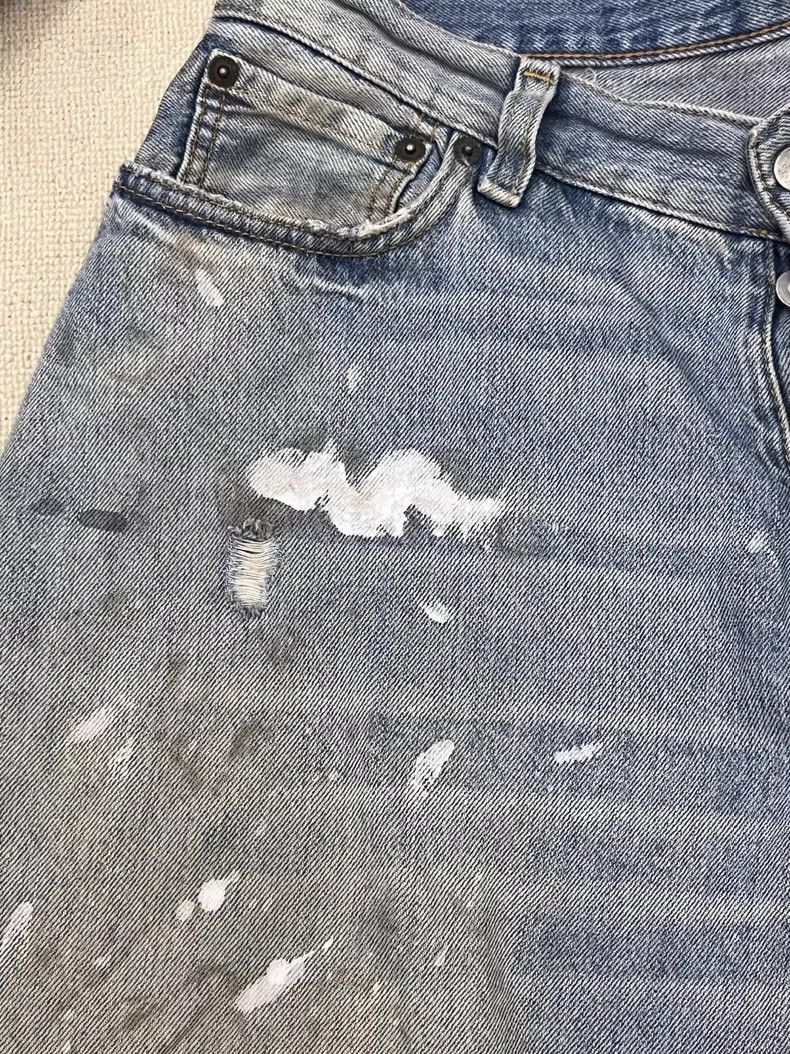 Acne Studios acne studios Paint-splashed loose jeans 2506-Nextarrow Size US 28 / EU 44 - 3 Thumbnail
