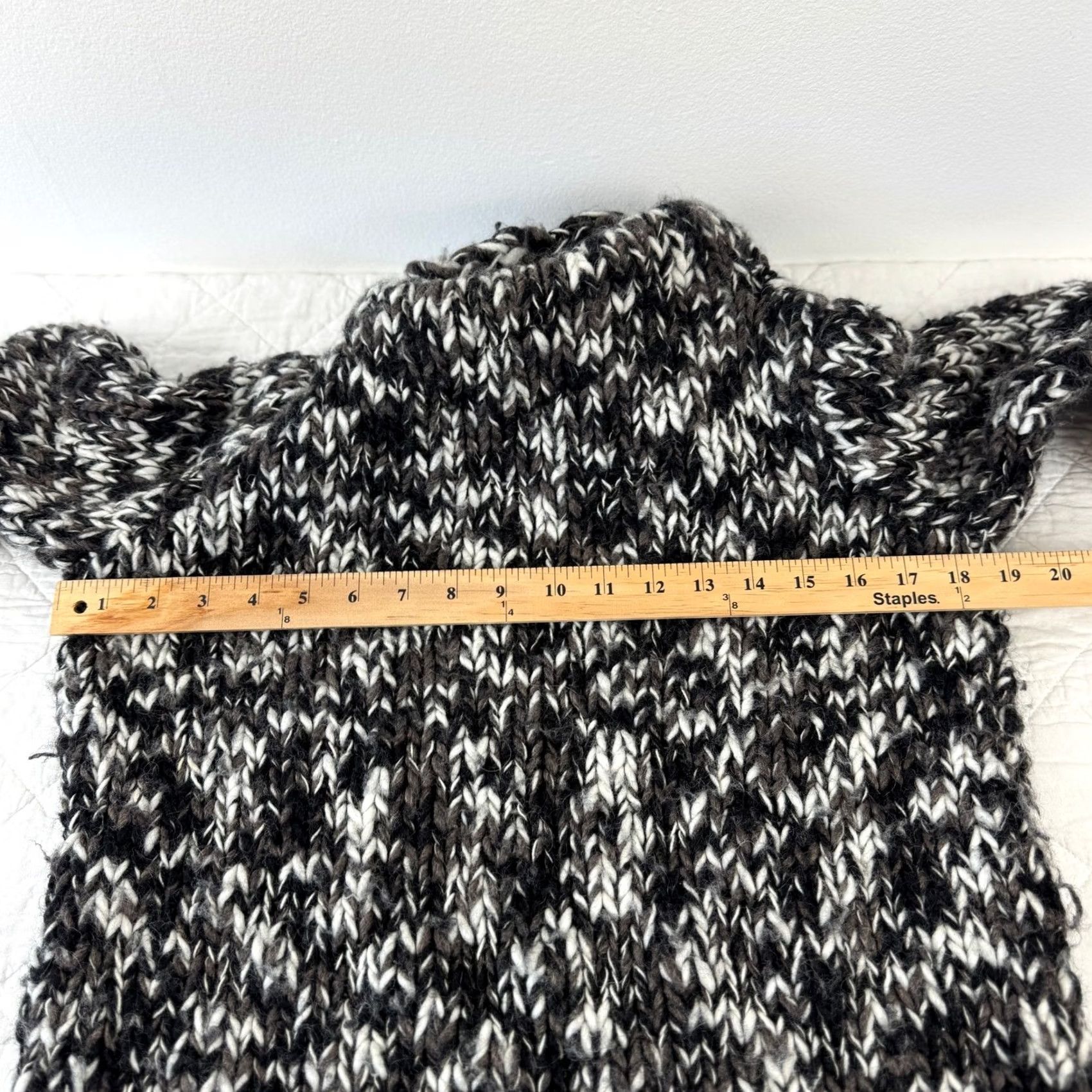 MZ Wallace VINTAGE Wallace Chunky Knit Wool Mohair Blend Mock Neck Sweater M Size M / US 6-8 / IT 42-44 - 5 Thumbnail