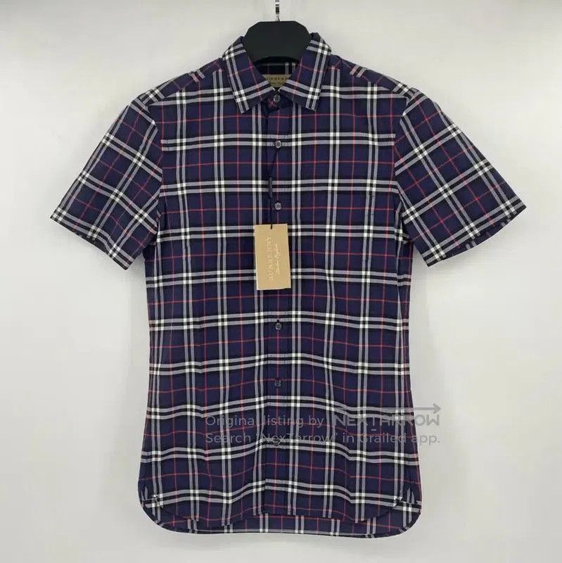 Burberry Burberry Men's Short Sleeve Check Shirt. Size US S / EU 44-46 / 1 - 1 Thumbnail