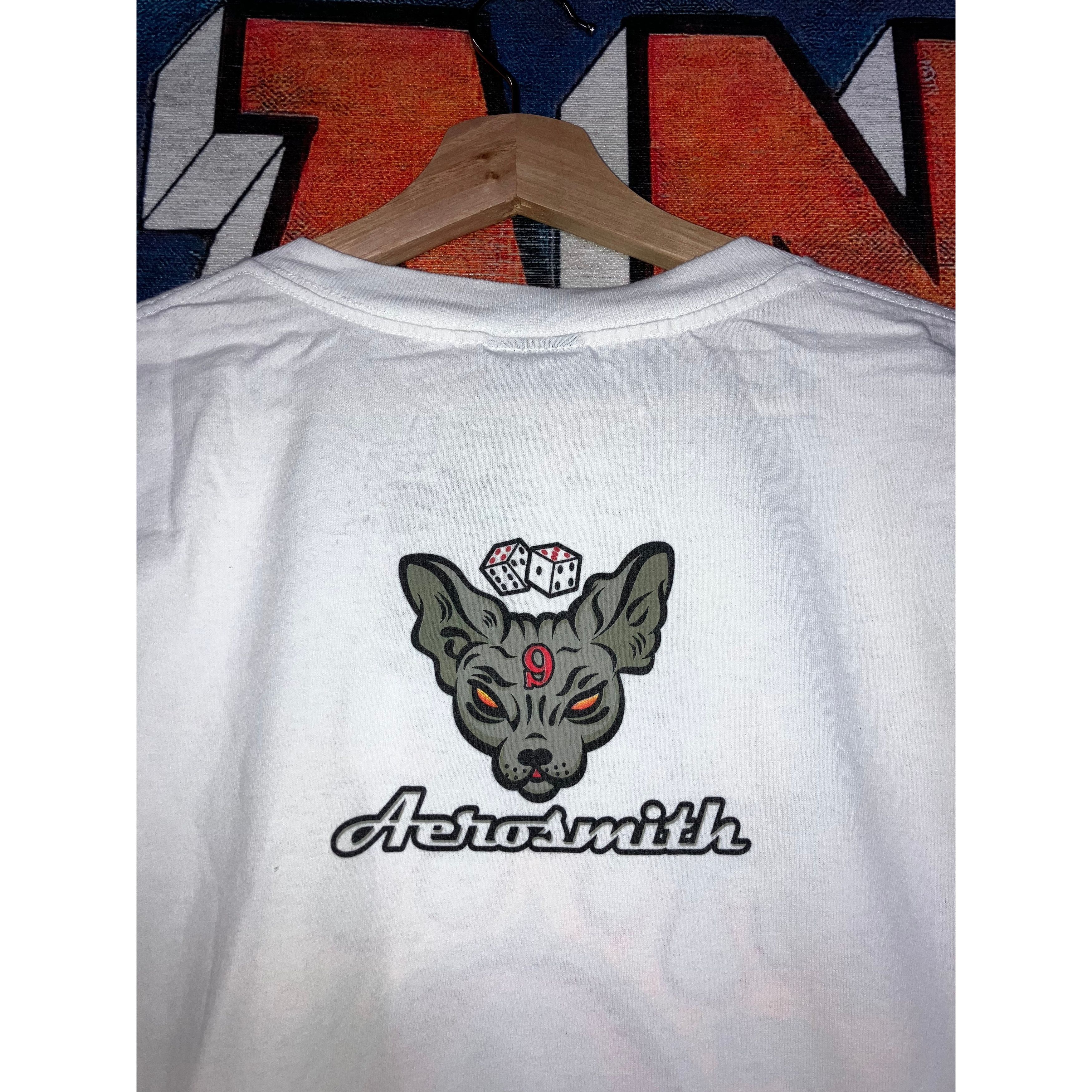 Band Tees × Vintage Vintage 90s 1997 Aerosmith 9 Lives Tour Tee Size XL Size US XL / EU 56 / 4 - 4 Thumbnail