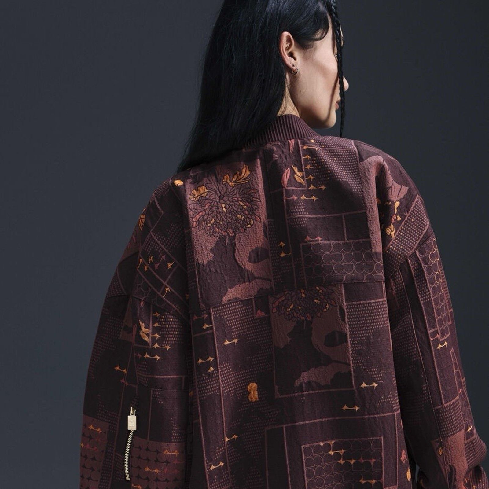 Nike Nike Naomi Osaka Jacquard Jacket Medium Burgundy Crush $300 Size M / US 6-8 / IT 42-44 - 4 Thumbnail