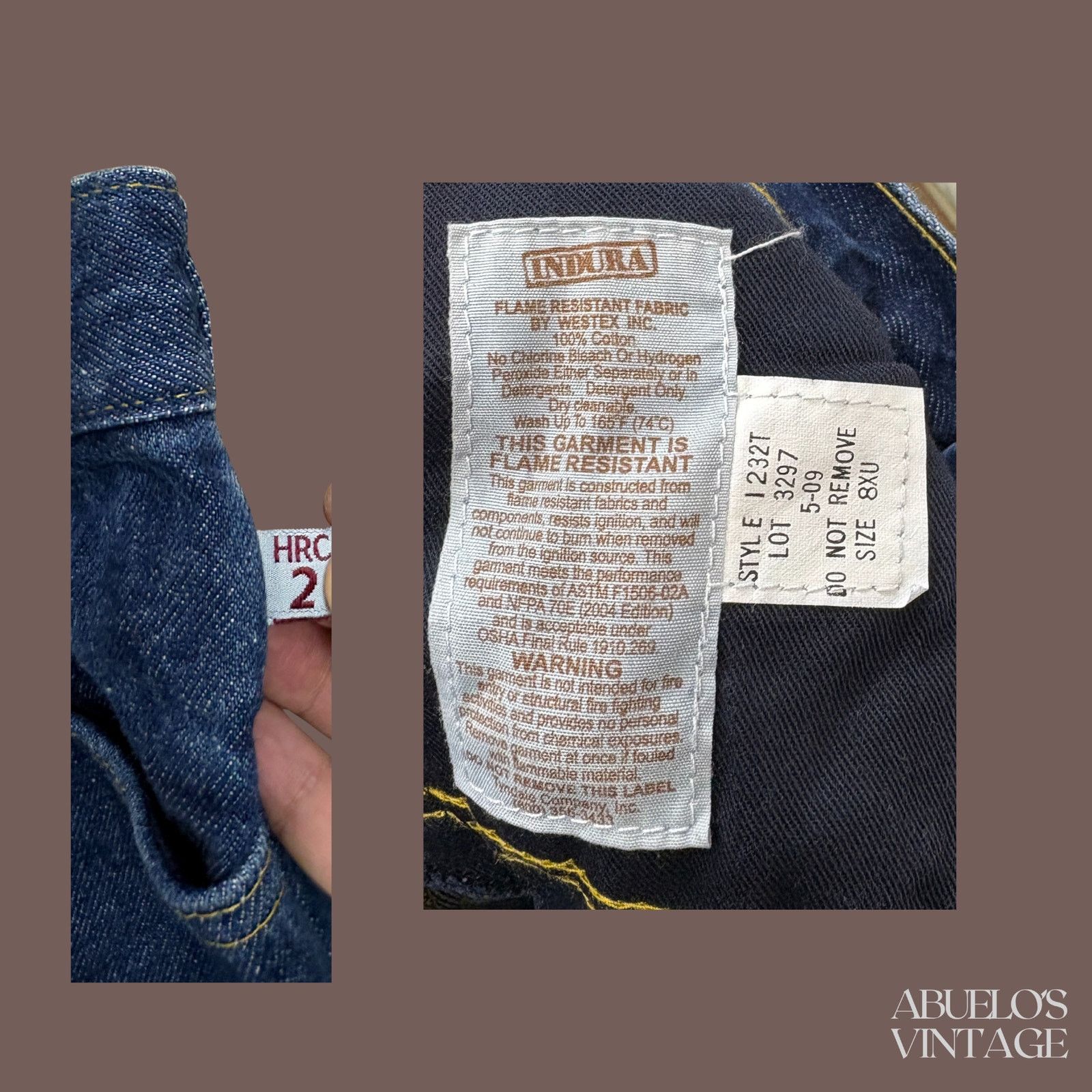 Vintage VTG Workwear Jeans | Tyndale FR Denim | Utility Size 30" / US 8 / IT 44 - 3 Thumbnail