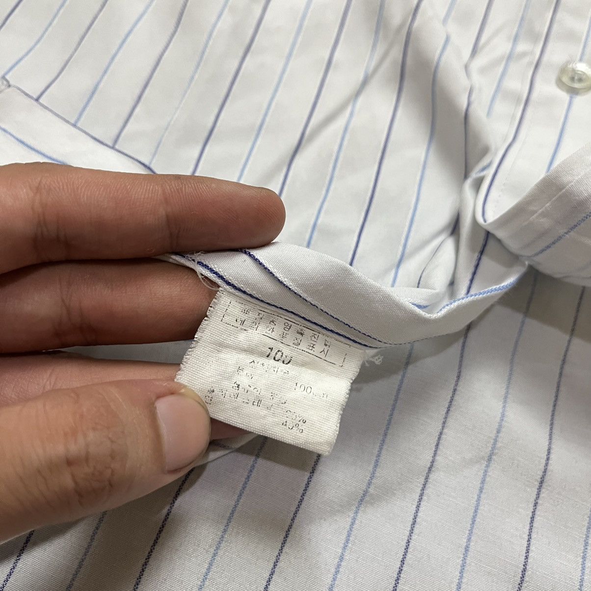 Balenciaga QUICK SALE🔥Balenciaga Striped Short-Sleeve Shirt Size US L / EU 52-54 / 3 - 6 Thumbnail