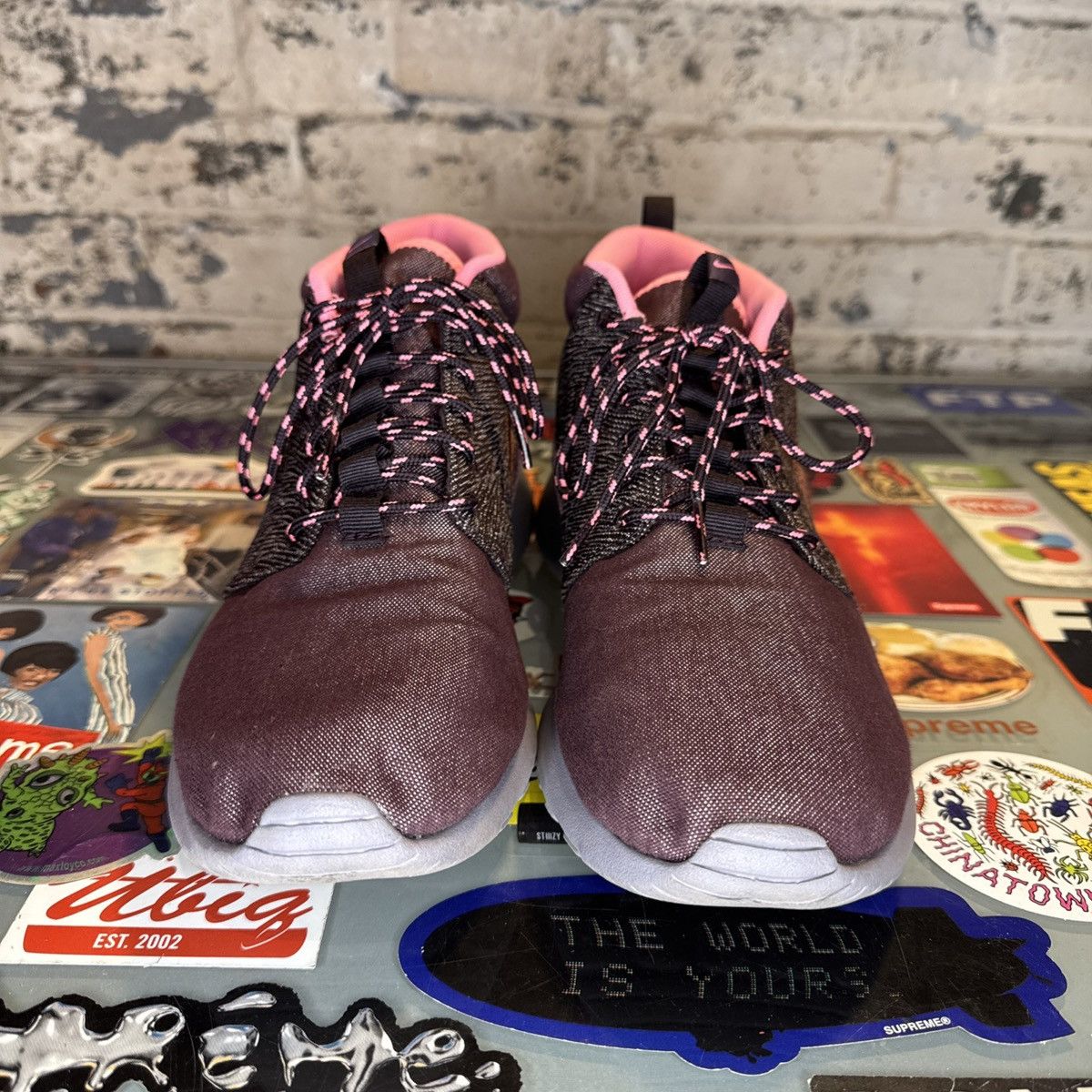Nike Nike Roshe Run Mid City Pack NYC Sz 10 Maroon NDS Size US 10 / EU 43 - 4 Thumbnail