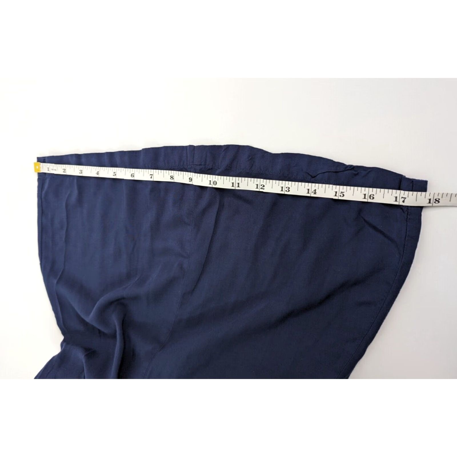 Vintage VINTAGE Maeve Anthropologie Canna Culotte Navy Blue High Rise Wide-Leg Pants Womens 12 Size 34" / US 12 / IT 48 - 7 Thumbnail