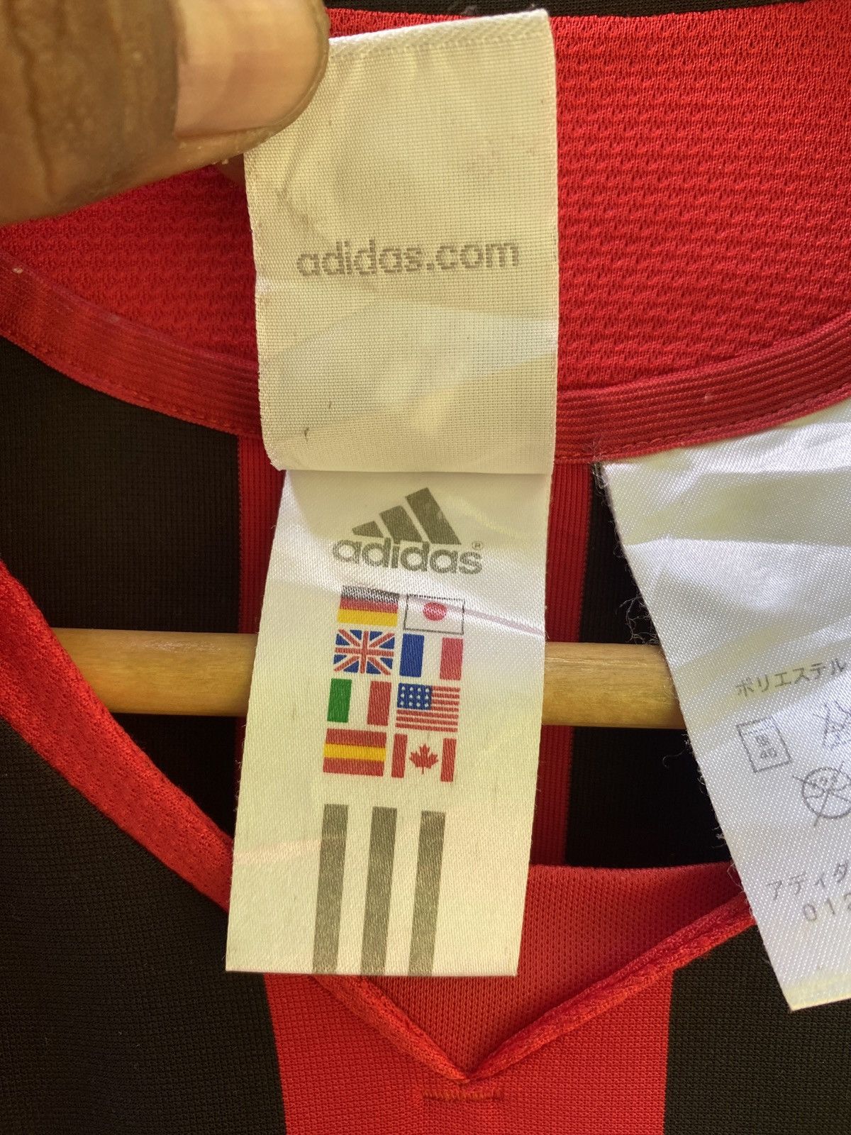Adidas × Vintage Vintage a.c milan jersey Size US L / EU 52-54 / 3 - 13 Thumbnail