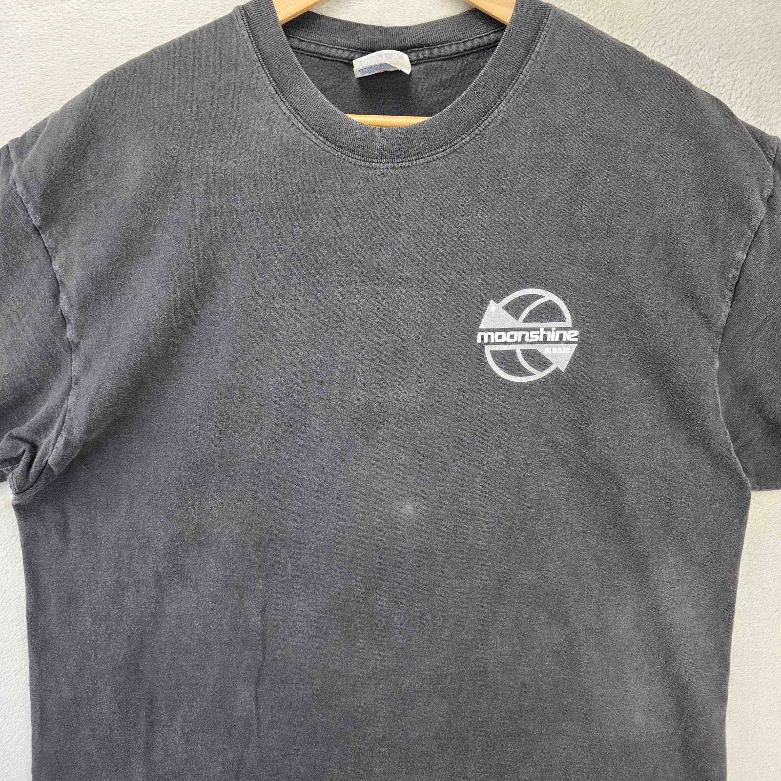 Hanes Vintage Moonshine Music Shirt XL Y2K Electronic House Rap Size US XL / EU 56 / 4 - 3 Thumbnail