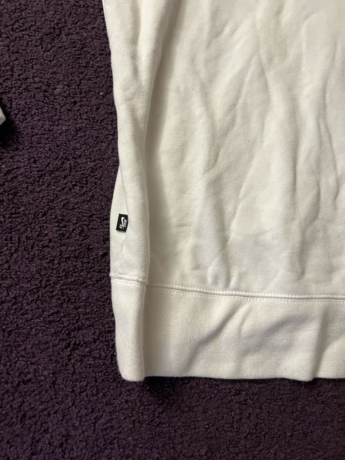 Nike × Vintage Nike Sb White Shell Hoodie Size US L / EU 52-54 / 3 - 4 Thumbnail