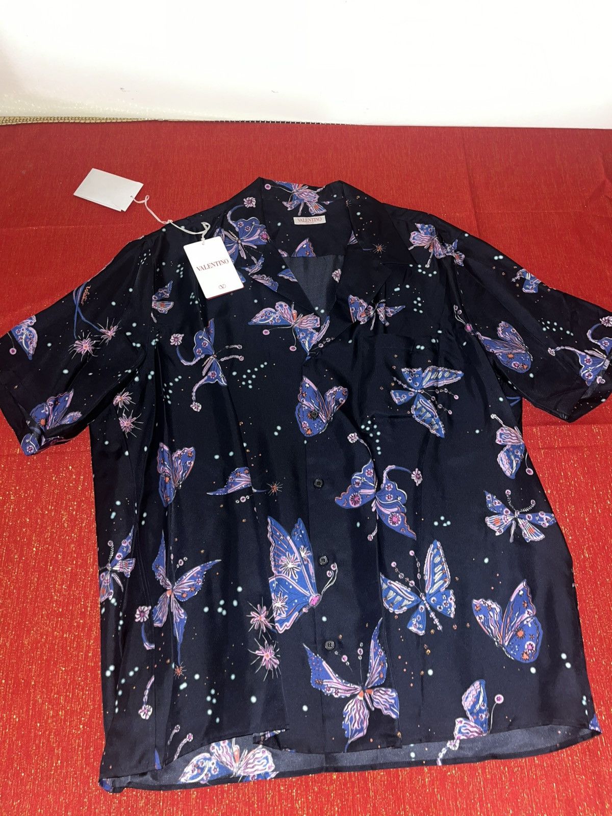 Valentino Valentino Garavani Utopia Butterfly Camp Shirt Sz 50 Size US M / EU 48-50 / 2 - 19 Thumbnail