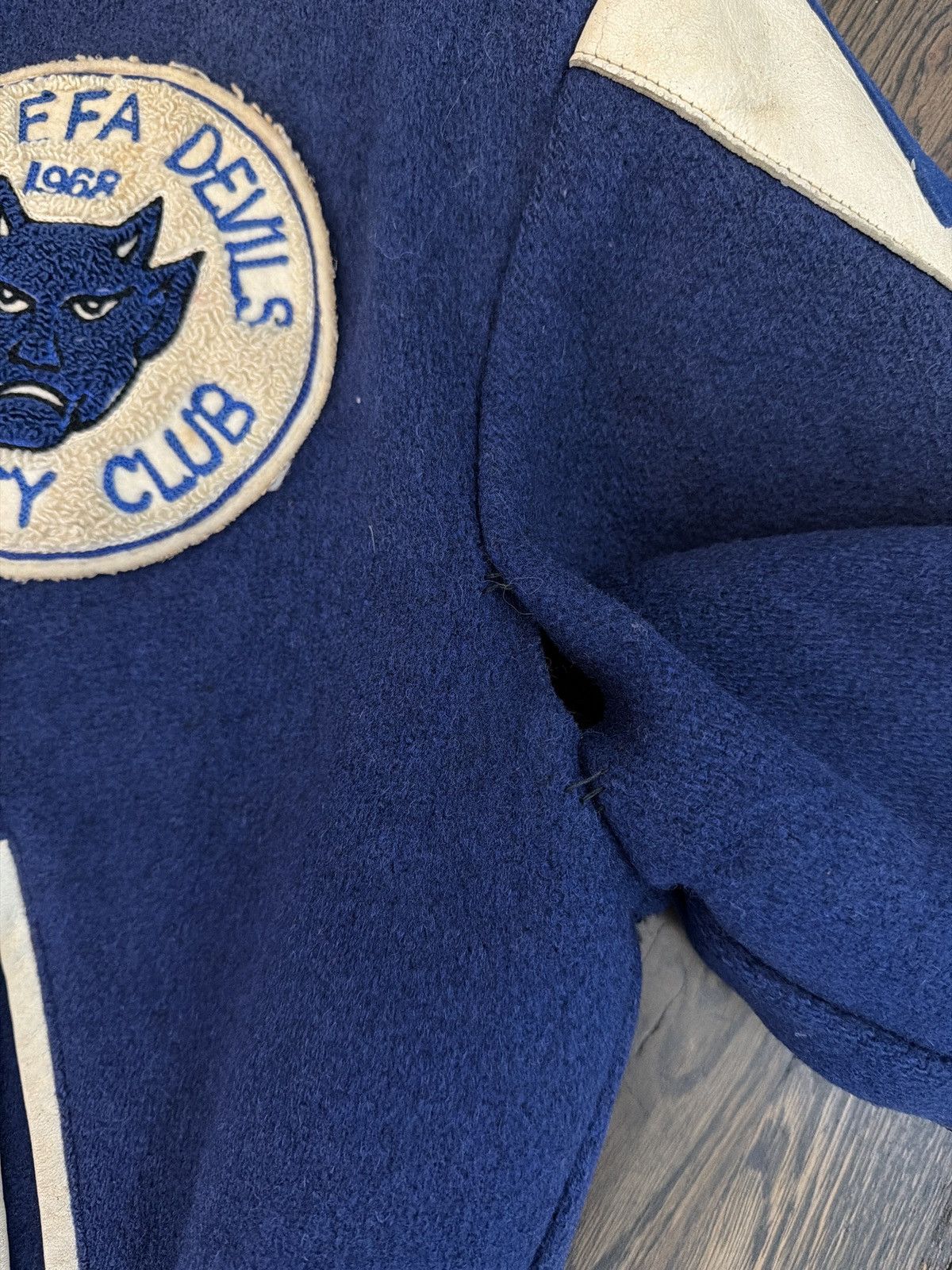 Vintage Vintage 1968 Blue Varsity Jacke Wool Letterman Size US M / EU 48-50 / 2 - 3 Thumbnail