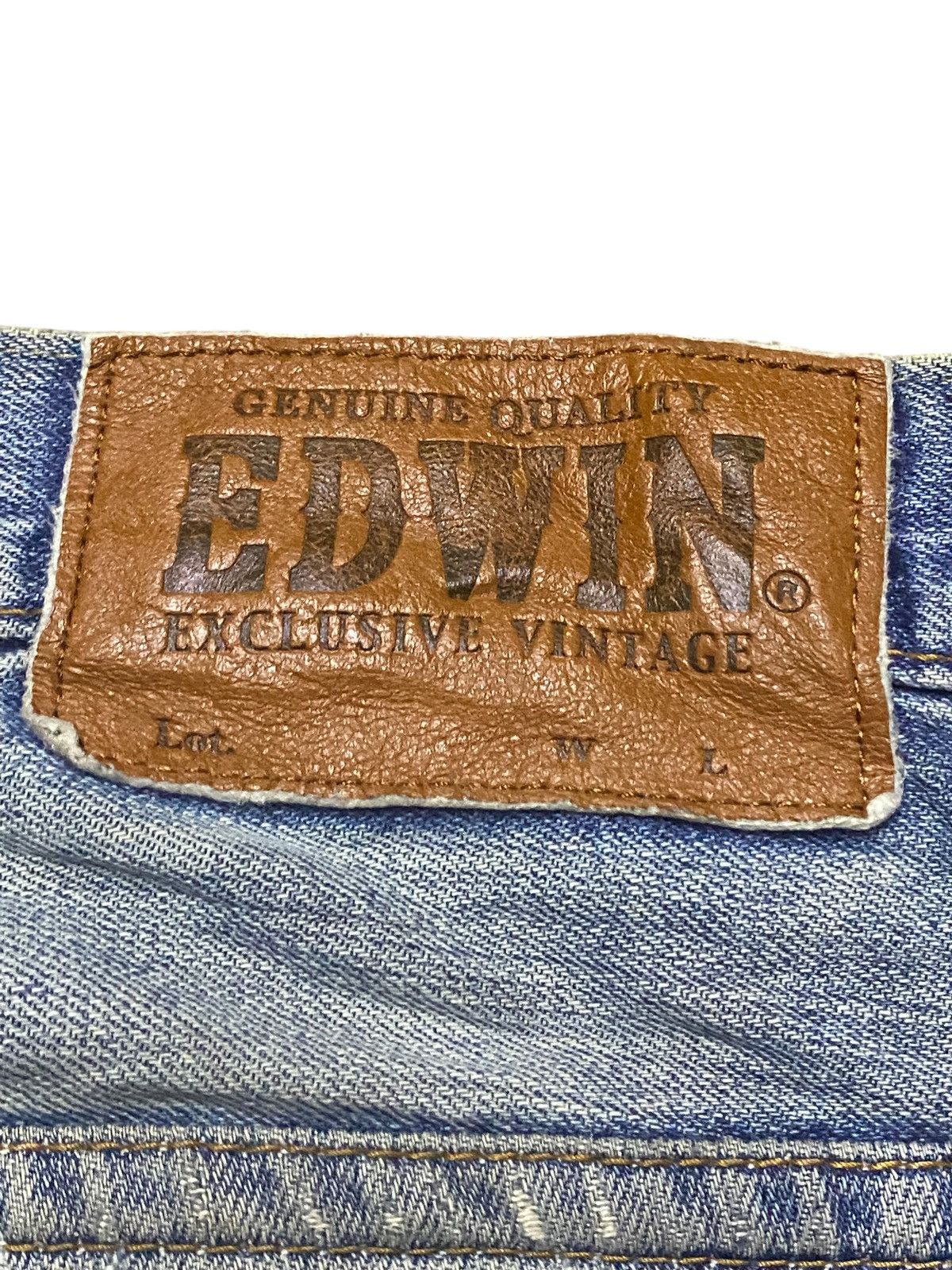 Junya Watanabe Japanese Brand Edwin XV 404 Mud Wash Distressed Baggy Jeans Size US 34 / EU 50 - 17 Thumbnail