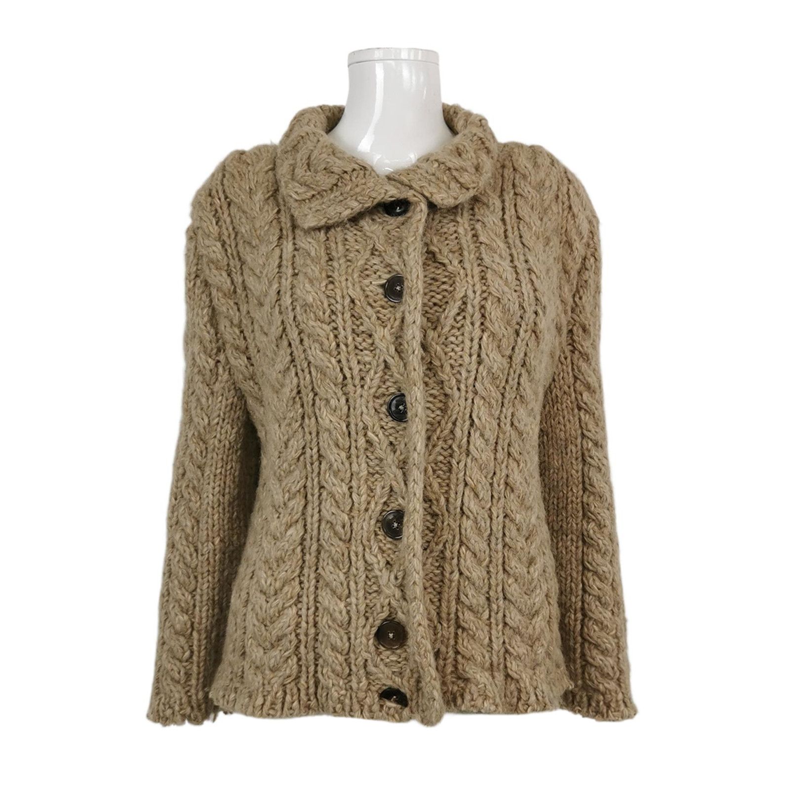 Maison Margiela Maison Margiela Cable Knit Cardigan Size L Size L / US 10 / IT 46 - 1 Thumbnail