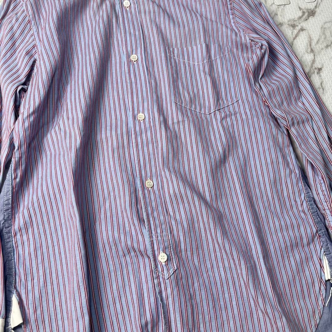 Comme des Garcons Homme COMME des GARÇONS HOMME Striped Long Sleeve Shirt Blue M Size US M / EU 48-50 / 2 - 6 Thumbnail