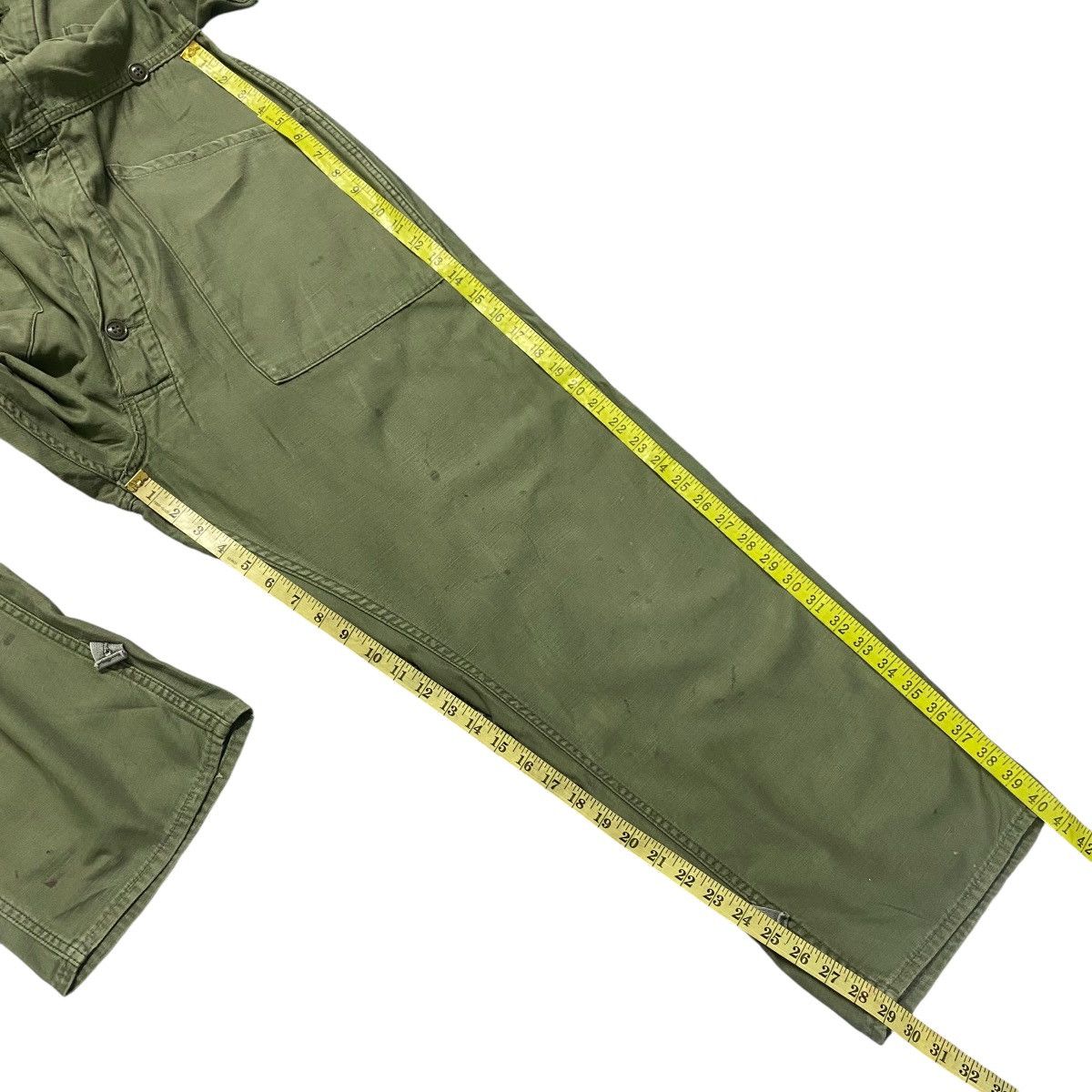 Vintage Vintage Us Army OG-107 Sateen Coveralls Vietnam War Size US 34 / EU 50 - 19 Thumbnail