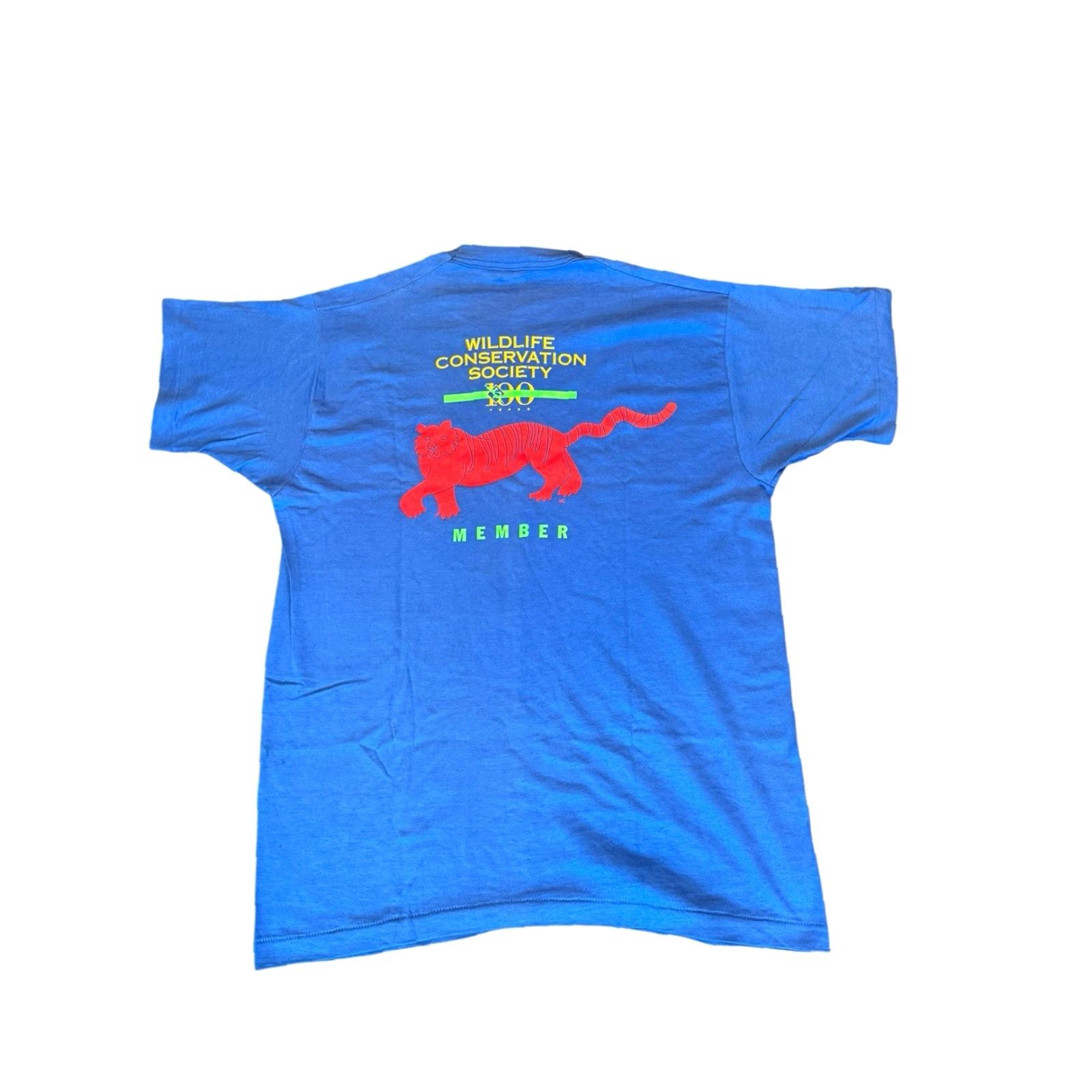 Fruit Of The Loom VINTAGE Wildlife Conservation Society 100th Anniversary Members T-Shirt XL USA Size US XL / EU 56 / 4 - 5 Thumbnail