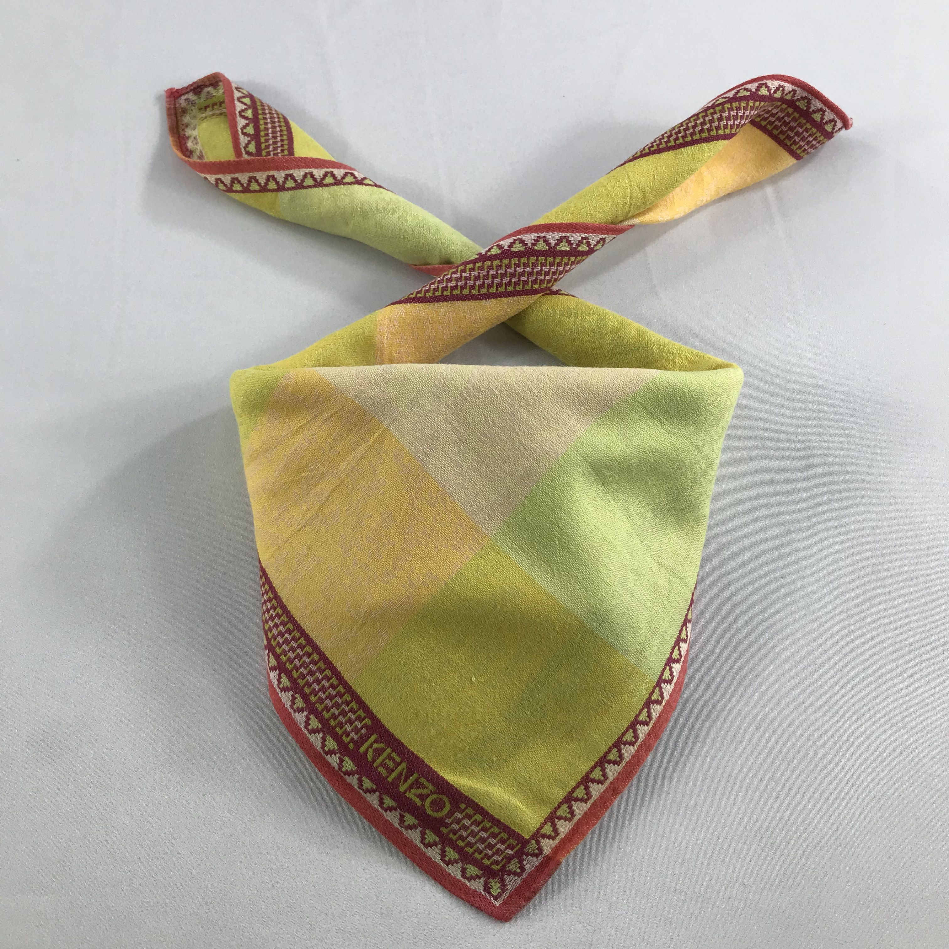Kenzo × Vintage Kenzo Bandana / Handkerchief / Neckerchief - S2626 Size ONE SIZE - 3 Thumbnail