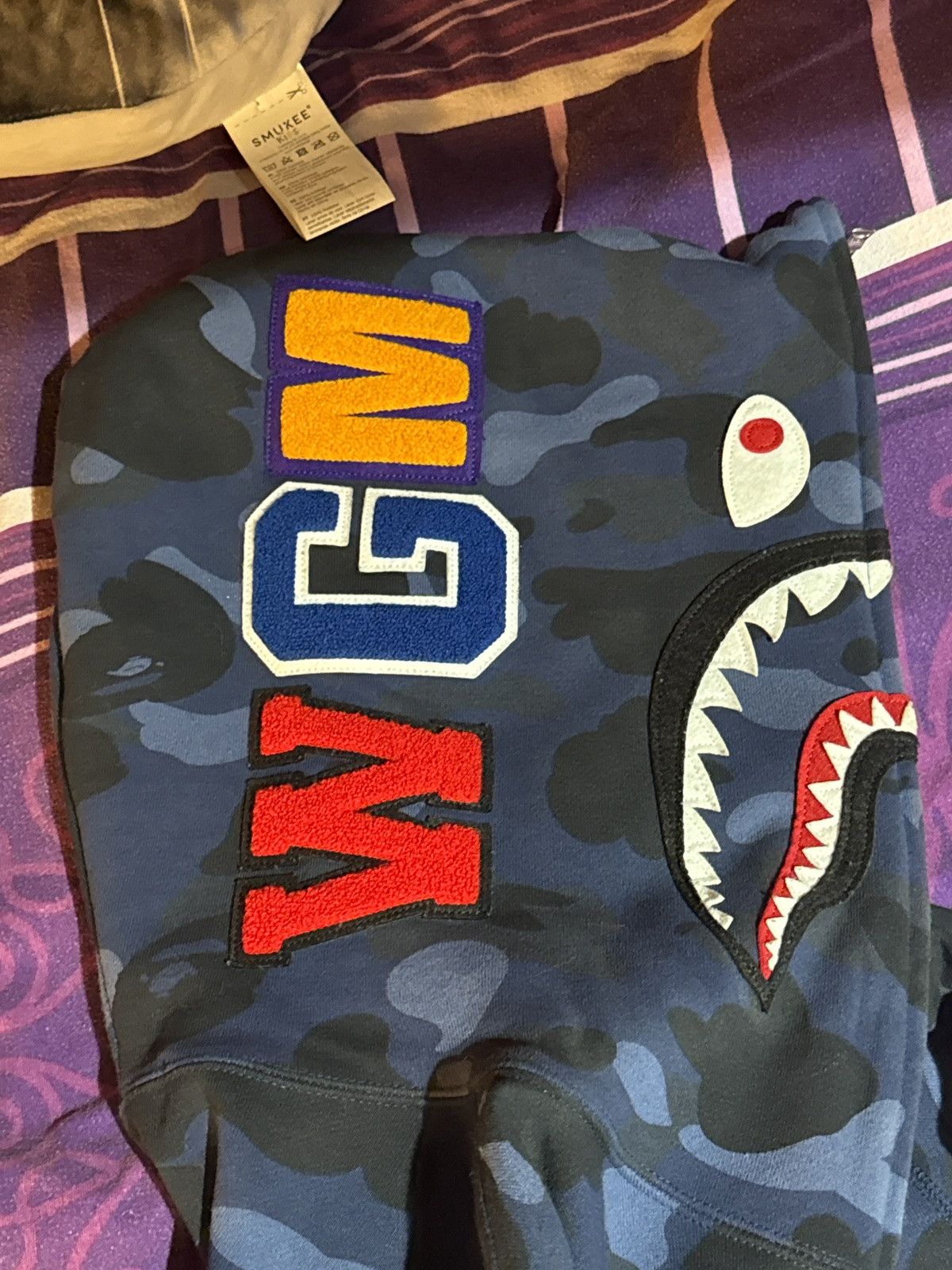 Bape Color Camo Shark Full Zip Hoodie Size US XL / EU 56 / 4 - 2 Thumbnail
