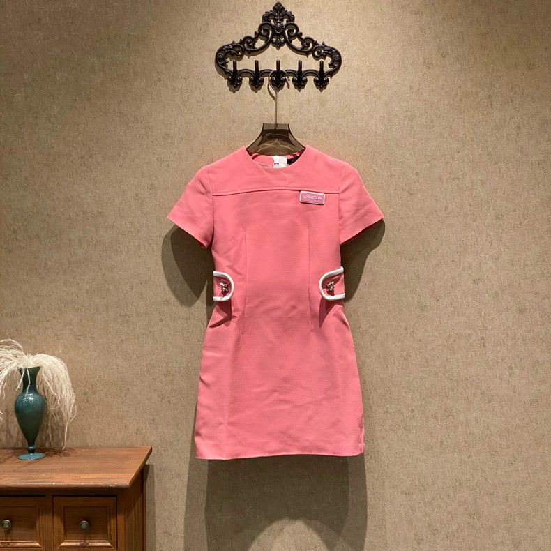 Louis Vuitton Louis Vuitton Cherry Blossom Pink Skin Slogan Dress Size XXS / US 00 / IT 34 - 1 Thumbnail