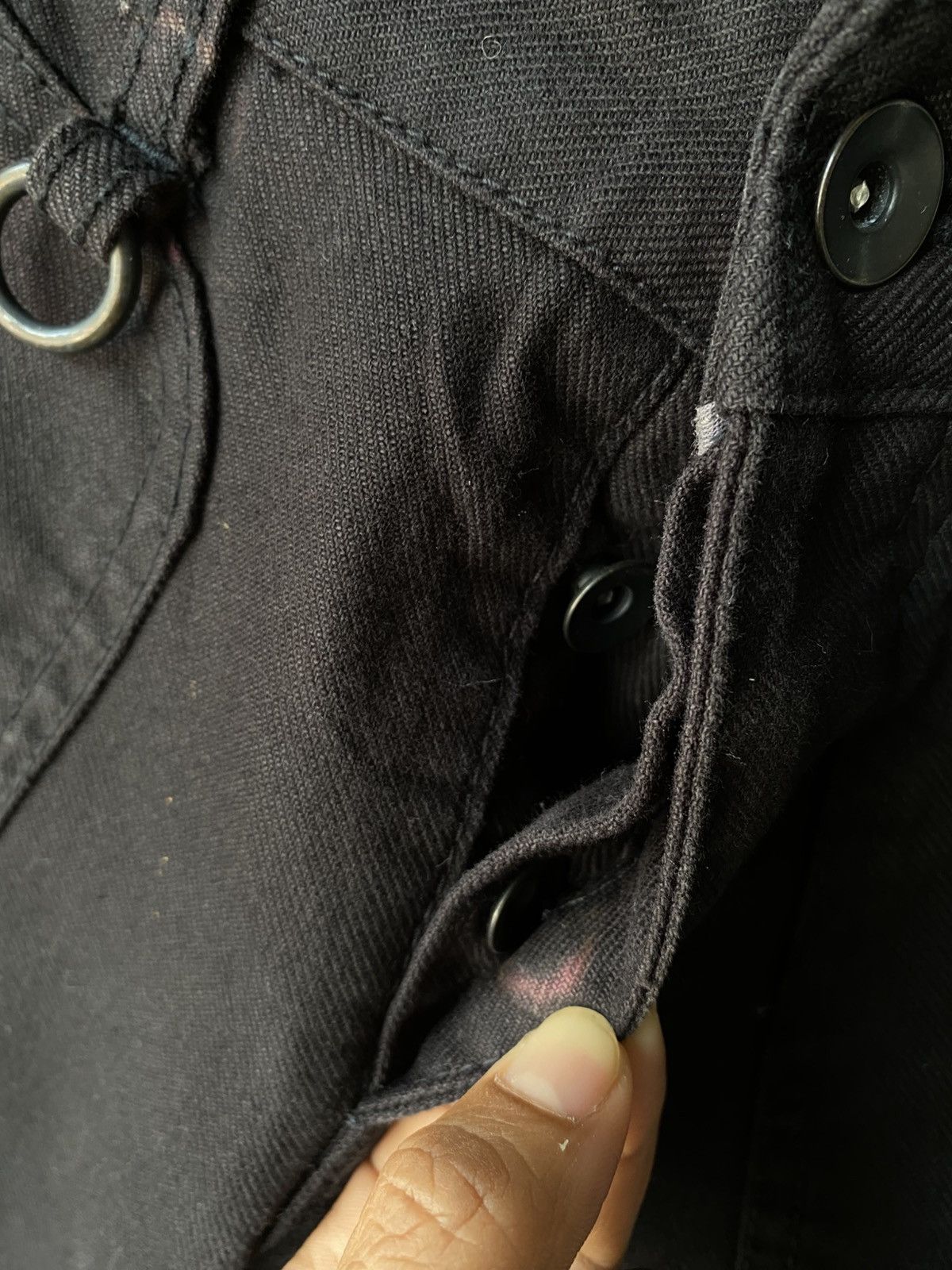 CIVARIZE CIVARIZE Y2K Punk Black Utility Cargo Pants Size US 32 / EU 48 - 9 Thumbnail
