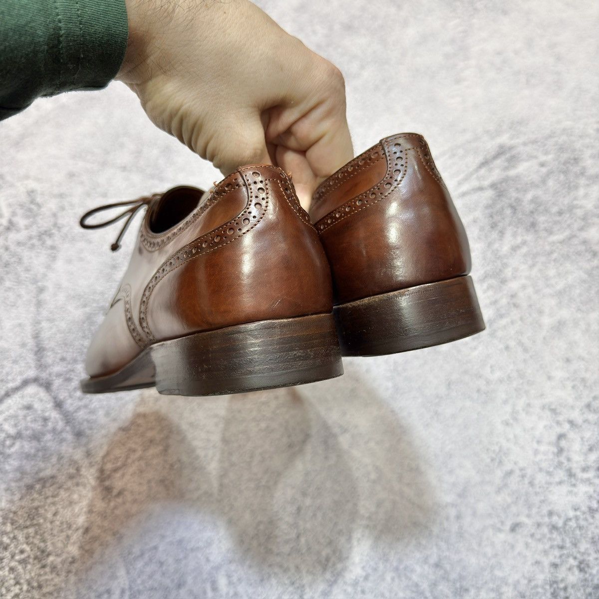 Fratelli Rossetti × Handmade Fratelli Rosetti Italy Derby Brogues US9.5 UK8.5 EU42.5 Size US 9.5 / EU 42-43 - 11 Thumbnail