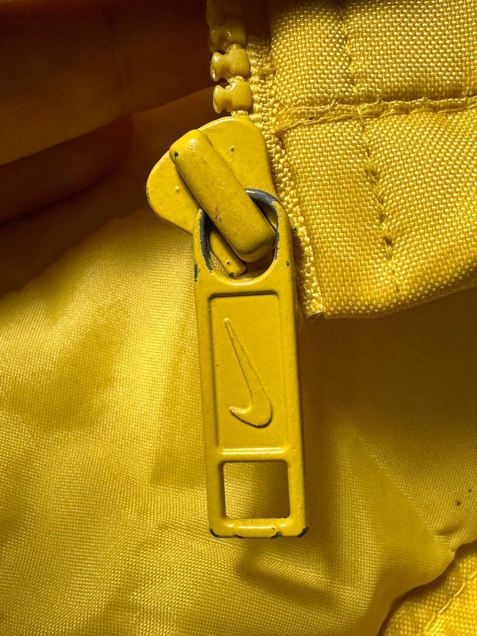 Nike × Vintage Nike Vintage Yellow Big logo Jacket Size US XL / EU 56 / 4 - 17 Thumbnail
