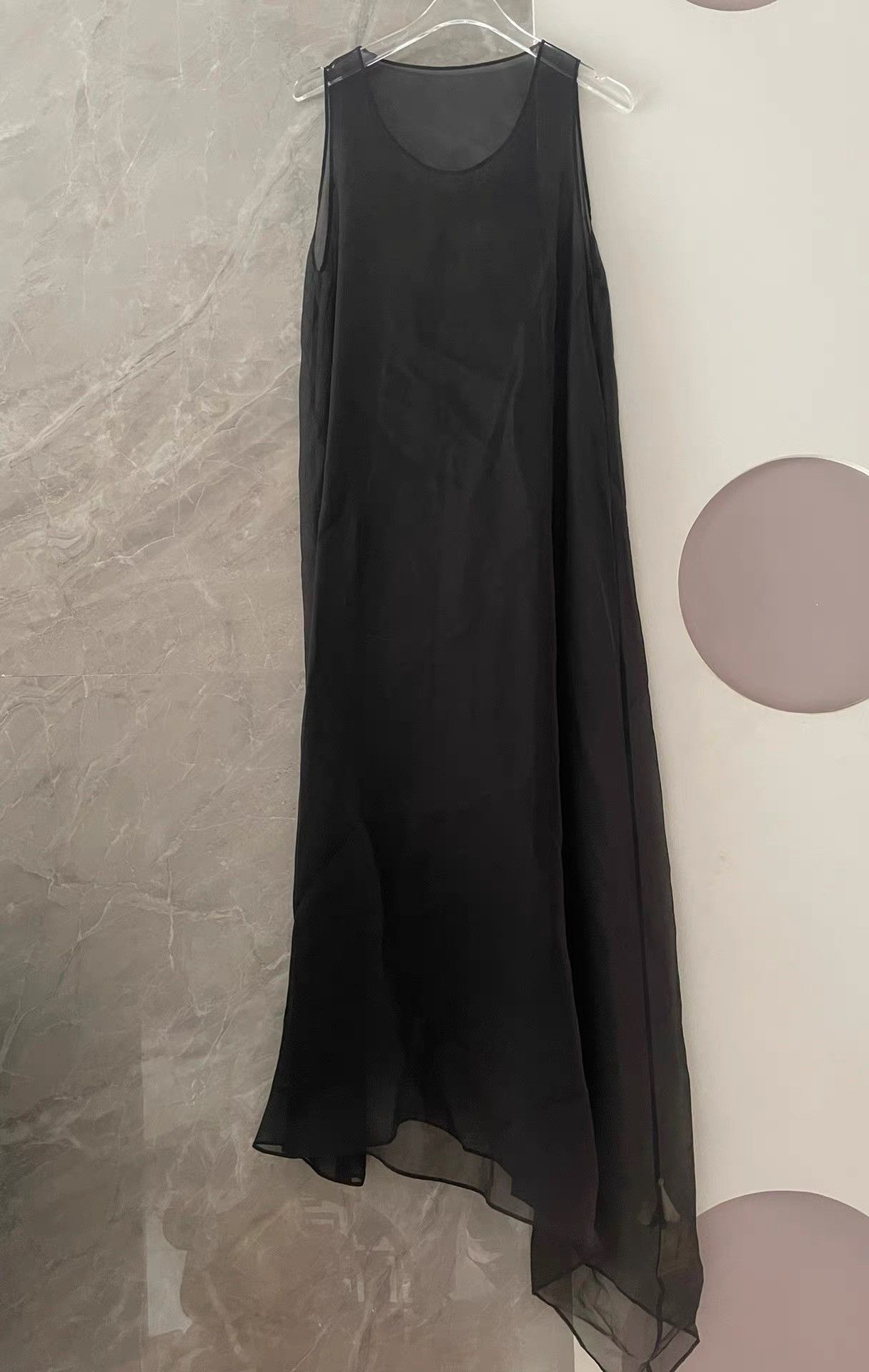 Uma Wang UMA WANG Mulberry Silk Irregular Long Dress Cover-up K31 Size S / US 4 / IT 40 - 1 Thumbnail
