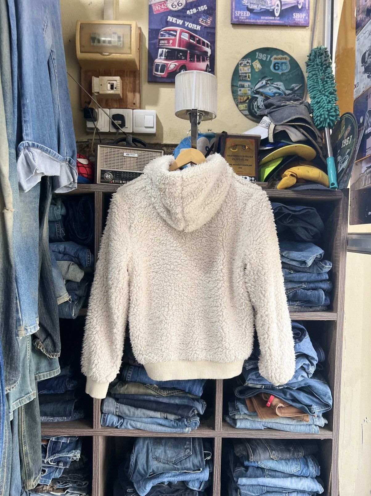 Japanese Brand 🔥Rare Back Number Native Reversible Sherpa Jacket Size S / US 4 / IT 40 - 3 Thumbnail