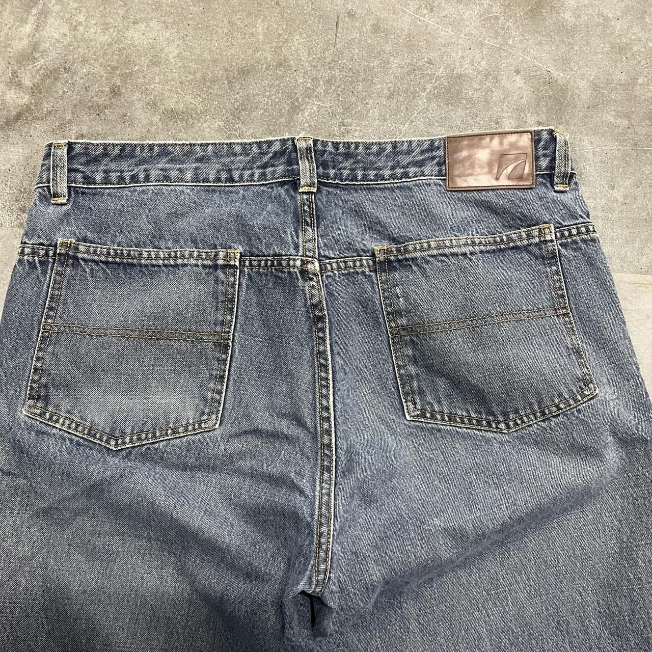 Japanese Brand × Vintage Vintage Y2K Baggy Fit Skater Style Medium Wash Denim Jeans! Size US 36 / EU 52 - 7 Thumbnail