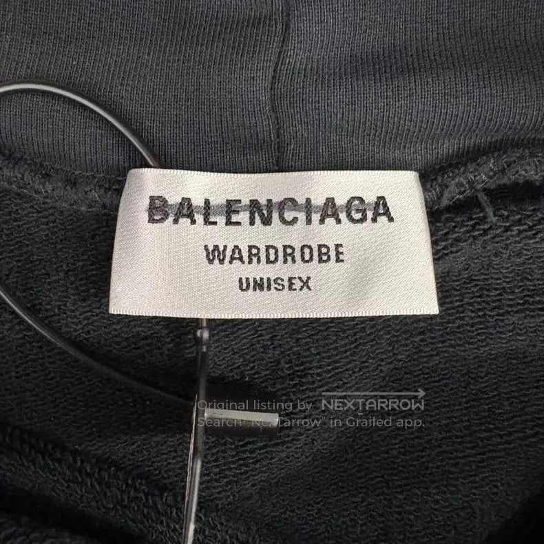 Balenciaga Balenciaga Wave Cola Letter Embroidery Destroyed Hoodie Bl Size US XS / EU 42 / 0 - 3 Thumbnail