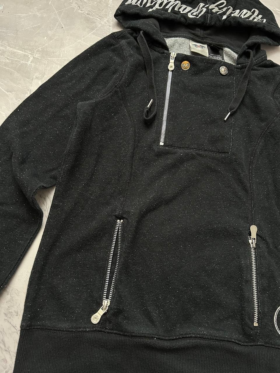 Harley Davidson Harley-Davidson 1/4 zip Hoodie Size S / US 4 / IT 40 - 3 Thumbnail