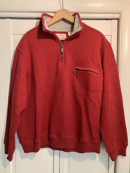 Norm Thompson Norm Thompson Red Sweatshirt 1/4-Zip XL Gorpcore Hiking Size US XL / EU 56 / 4 - 1 Thumbnail
