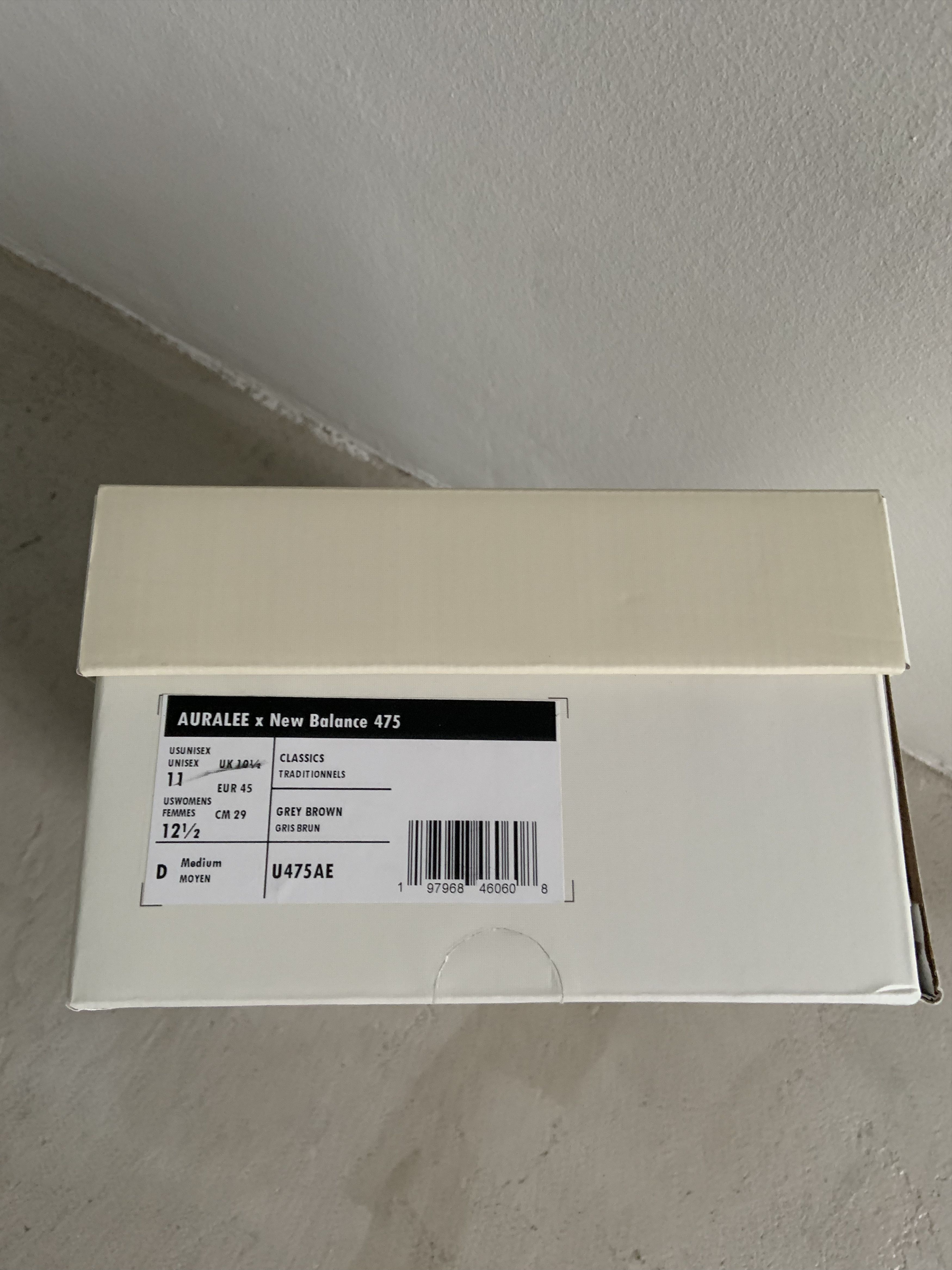 Auralee US 11 New Balance 475 London Fog Taupe Grey Size US 11 / EU 44 - 11 Thumbnail