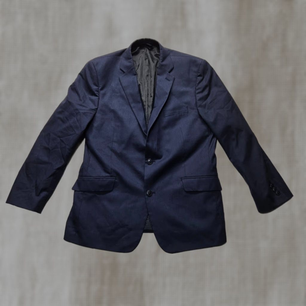 Madison Madison Navy Blue Modern Fit Suit Jacket Blazer Adult Men's Size 44R Size 44R - 1 Thumbnail