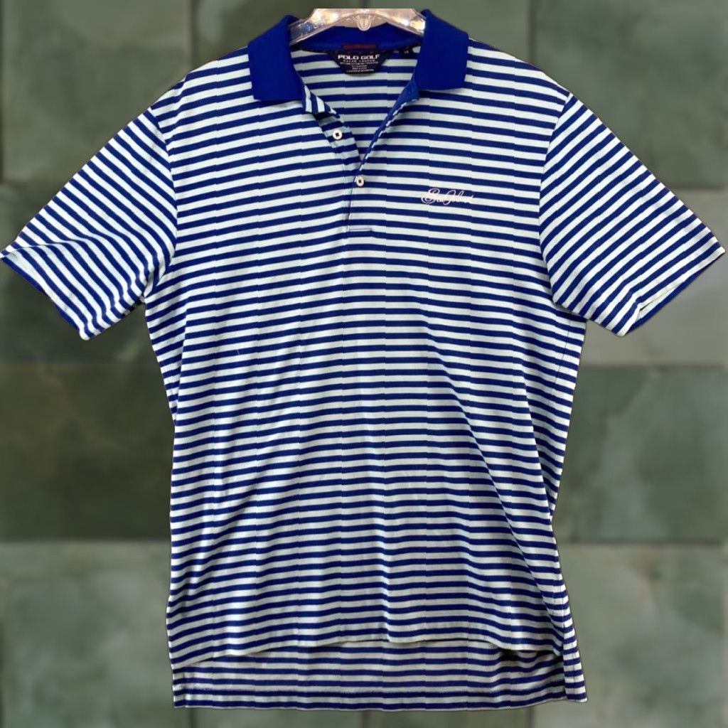 Polo Ralph Lauren Polo Ralph Lauren Polo Golf Shirt - Mens Medium Blue Cotton Blend Size US M / EU 48-50 / 2 - 1 Thumbnail
