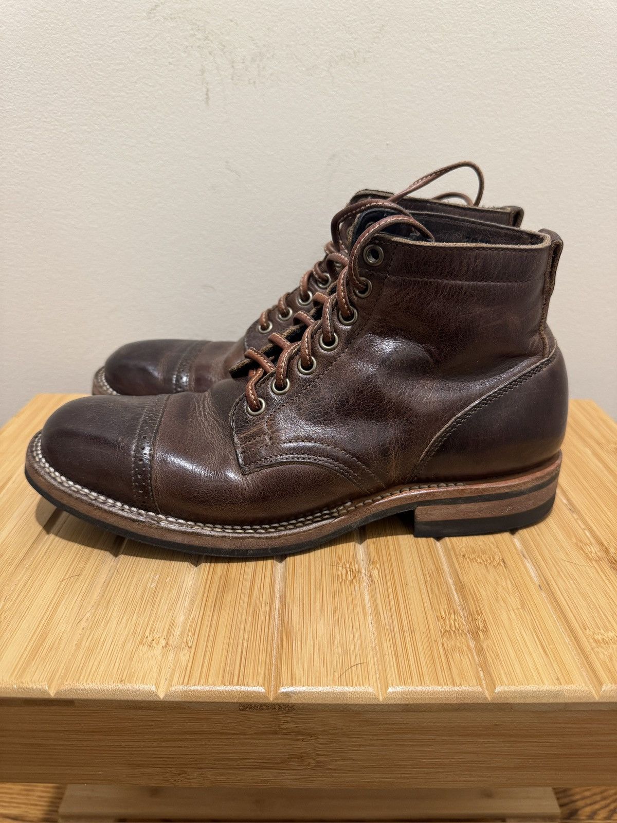 Viberg Viberg 2030 Service Boot Horween Rowdy Dachshund 6E Size US 6 / EU 39 - 2 Thumbnail