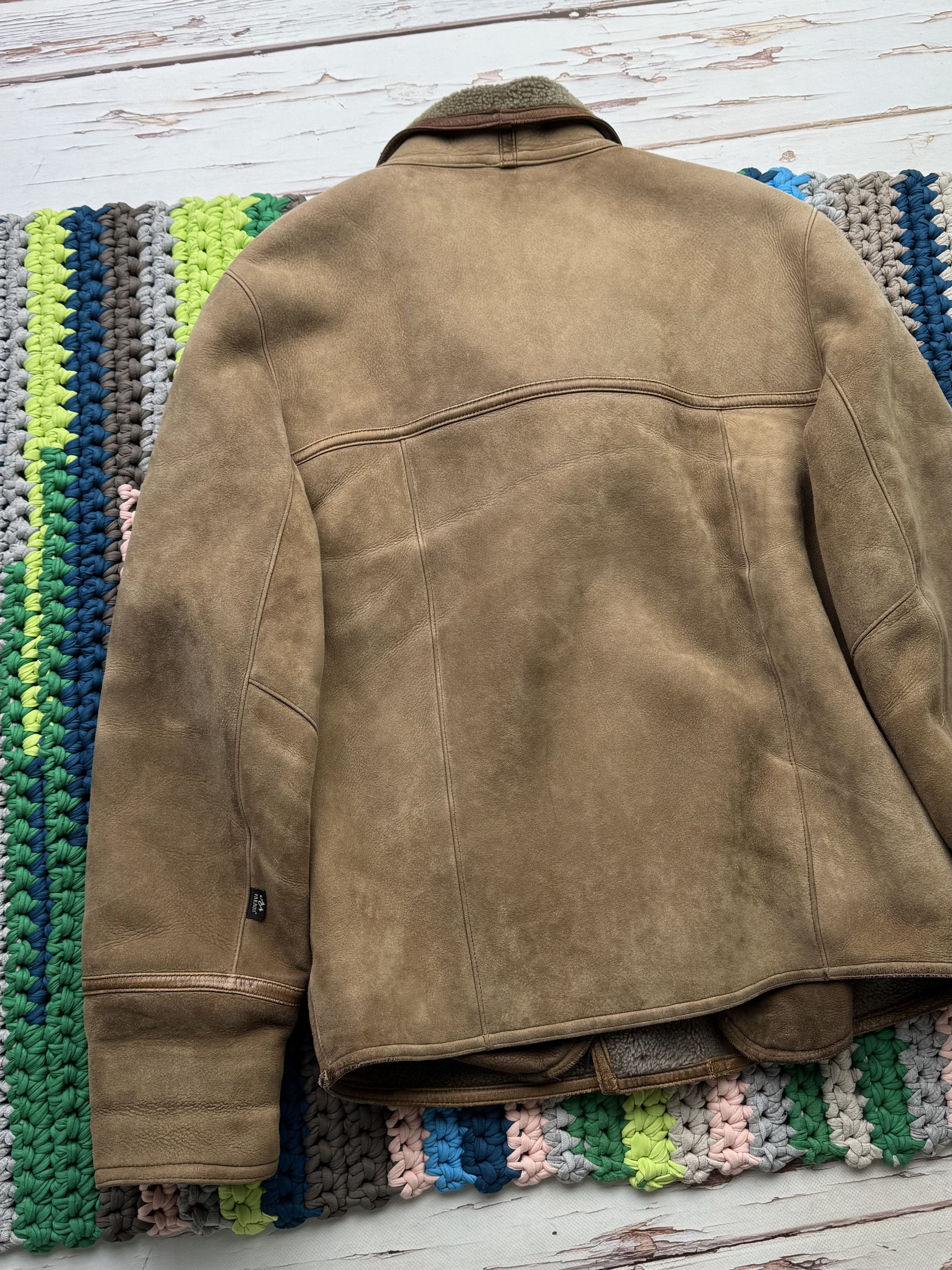 Japanese Brand Vintage Real Sheepskin Asymmetry Jacket (ET1)(D15) Size US M / EU 48-50 / 2 - 10 Thumbnail